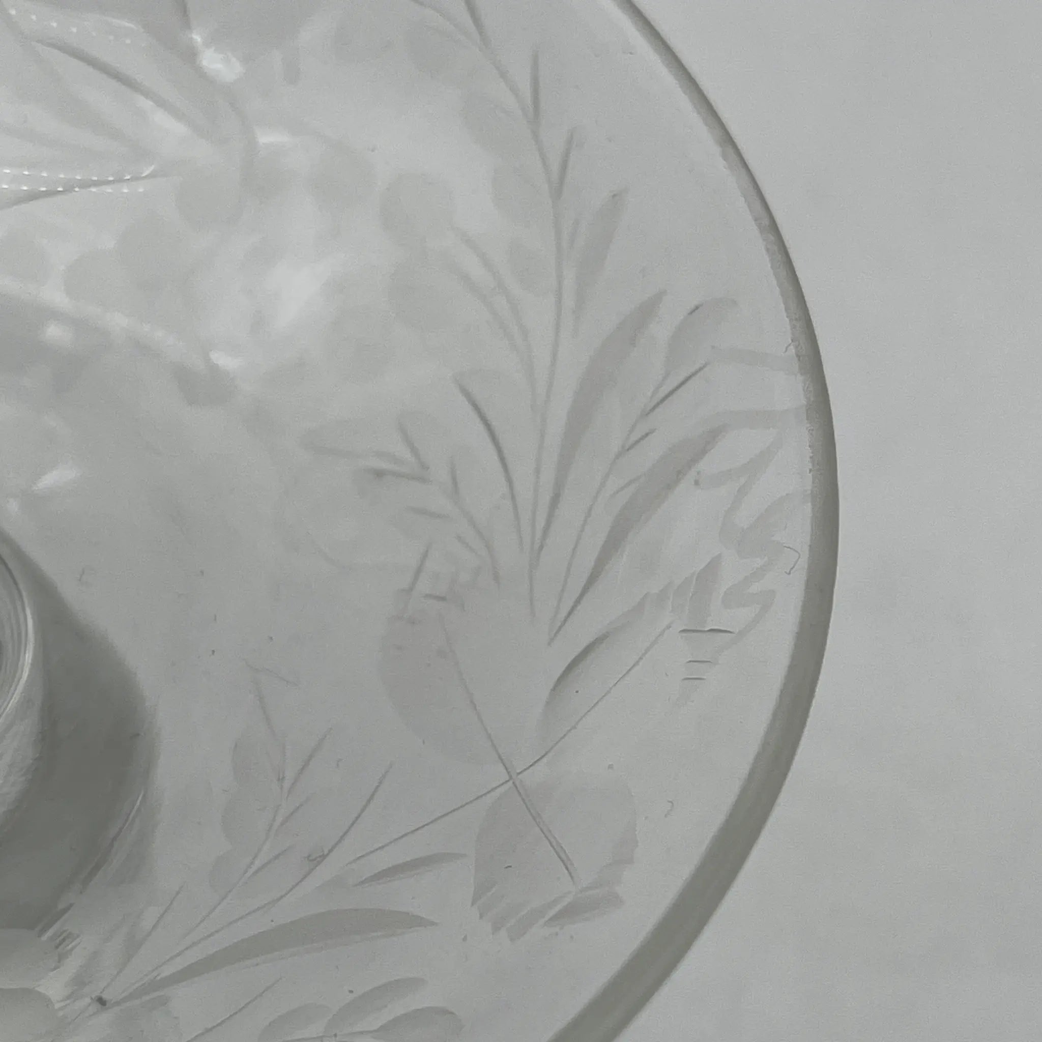 [Vintage] Dessert cup / Estimated mid-20C / Crystal glass / Europe / Gravire, Grape