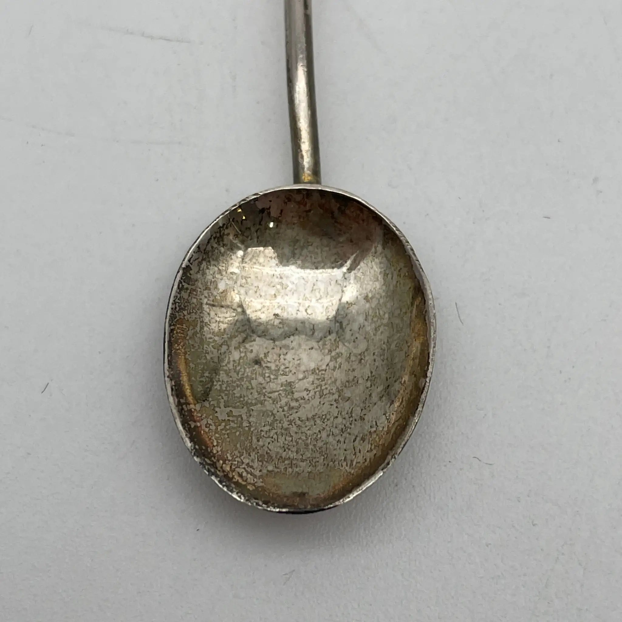 【古董】咖啡匙6p / Maxwell & Sons (Maxwell & Sons) / 1920s /斯特林银/英国/咖啡豆顶部，盒子