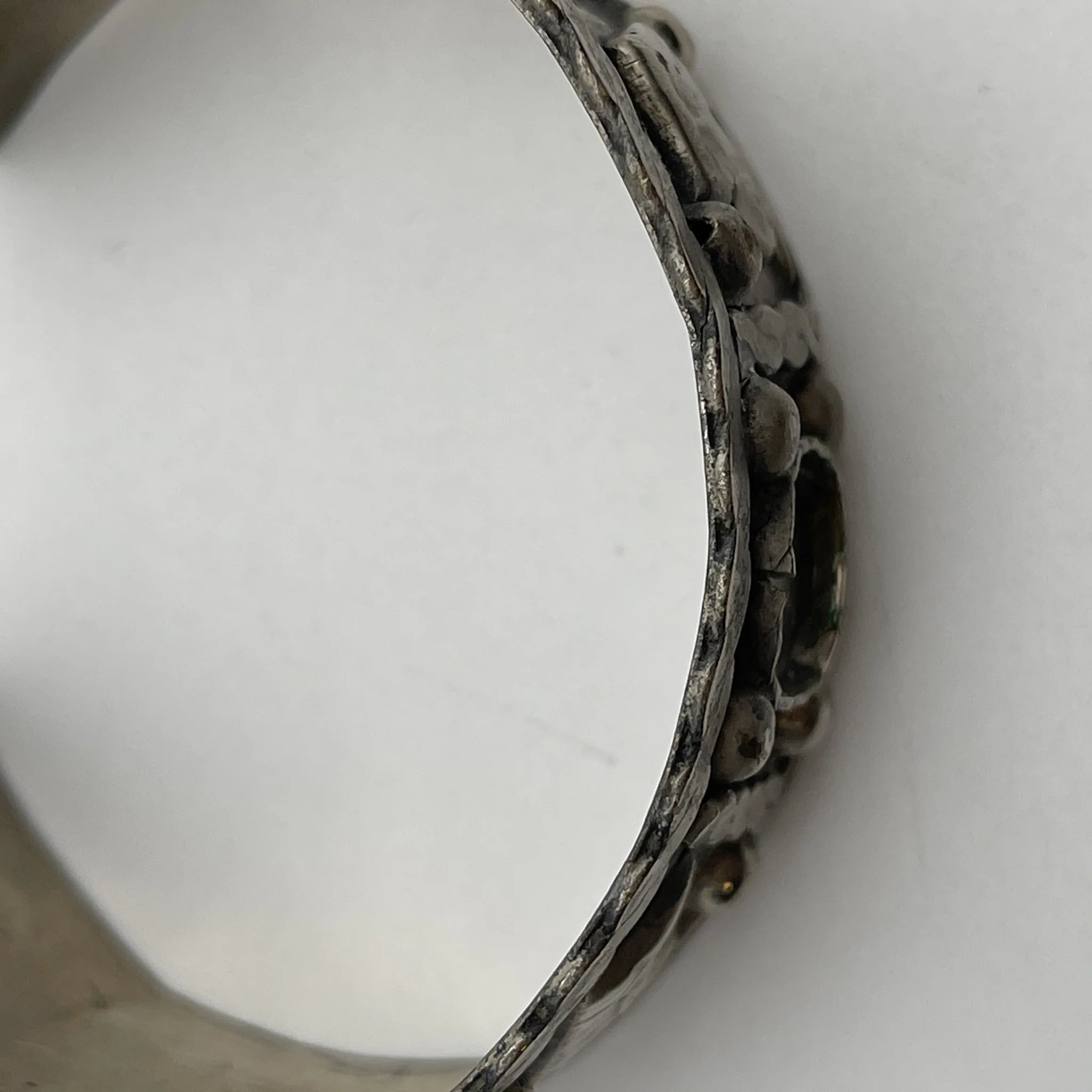 [Vintage] Bangle / Estimated mid-20C / Silver / Egypt / Scarab, Pharaoh