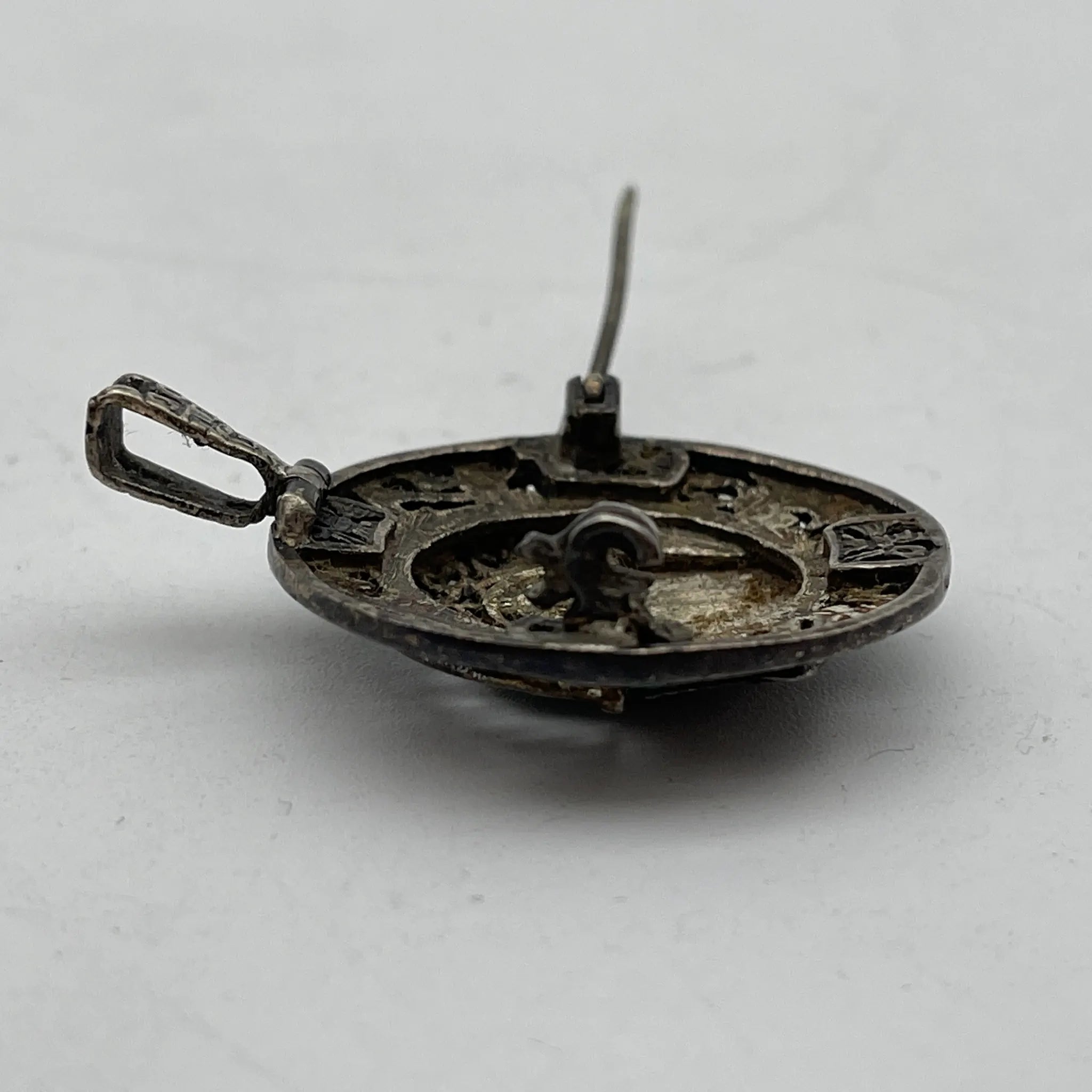 【复古】胸针/估计20c中期/银/秘鲁