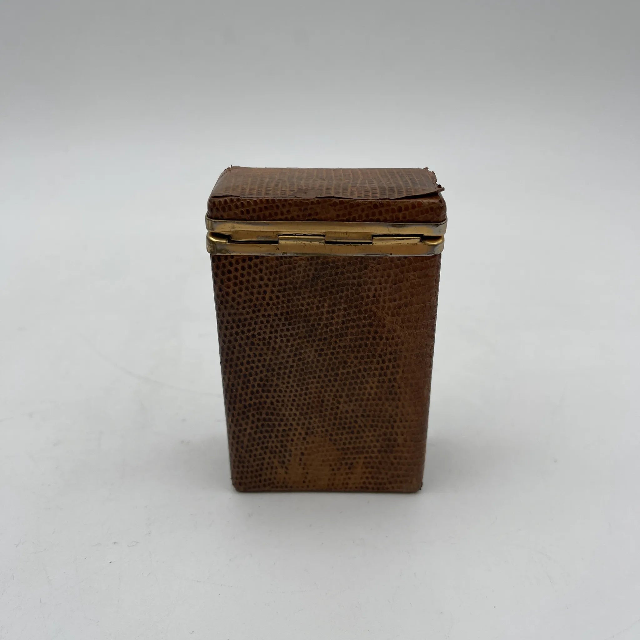 [Vintage] Cigarette case / Estimated mid-20C / Genuine leather / England