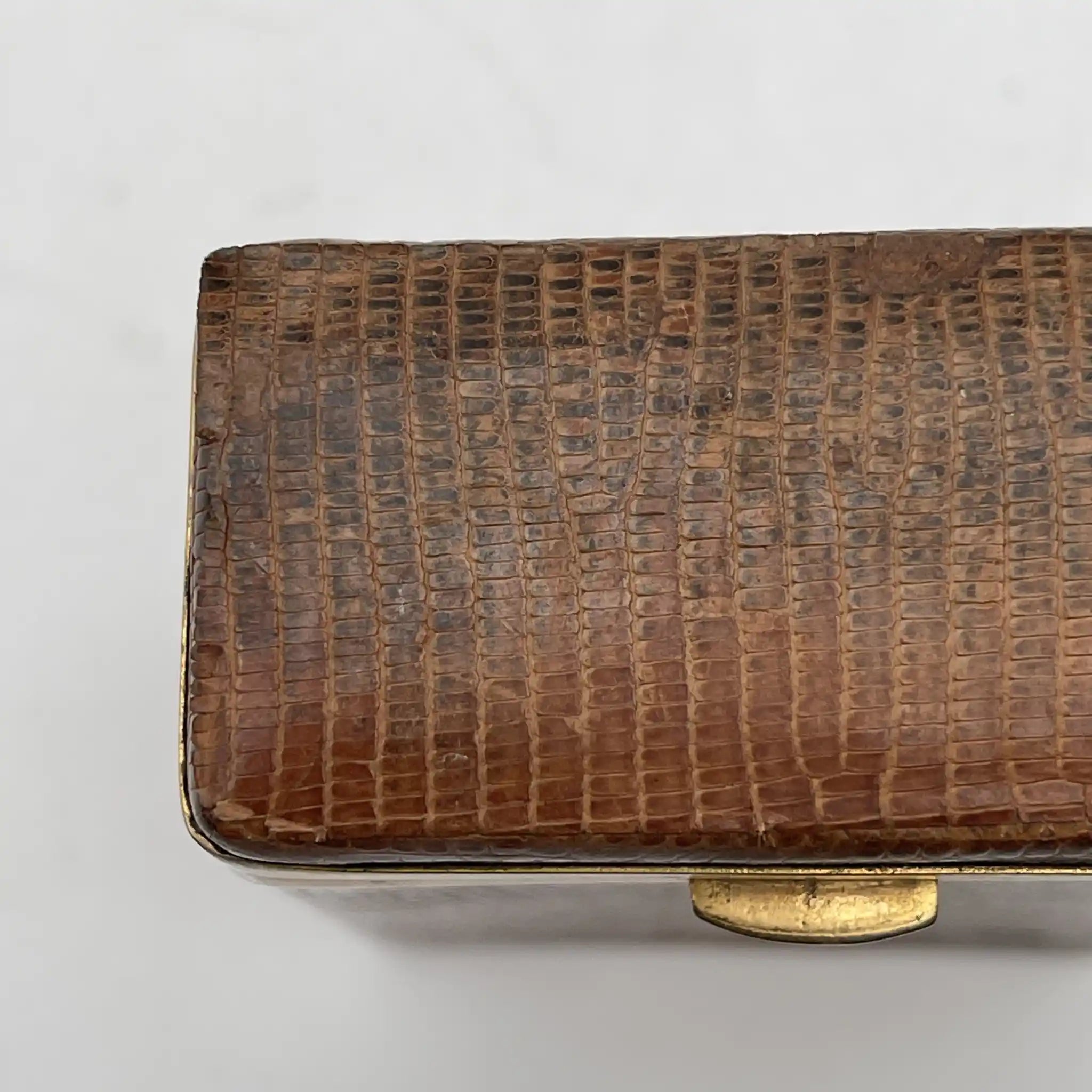 [Vintage] Cigarette case / Estimated mid-20C / Genuine leather / England