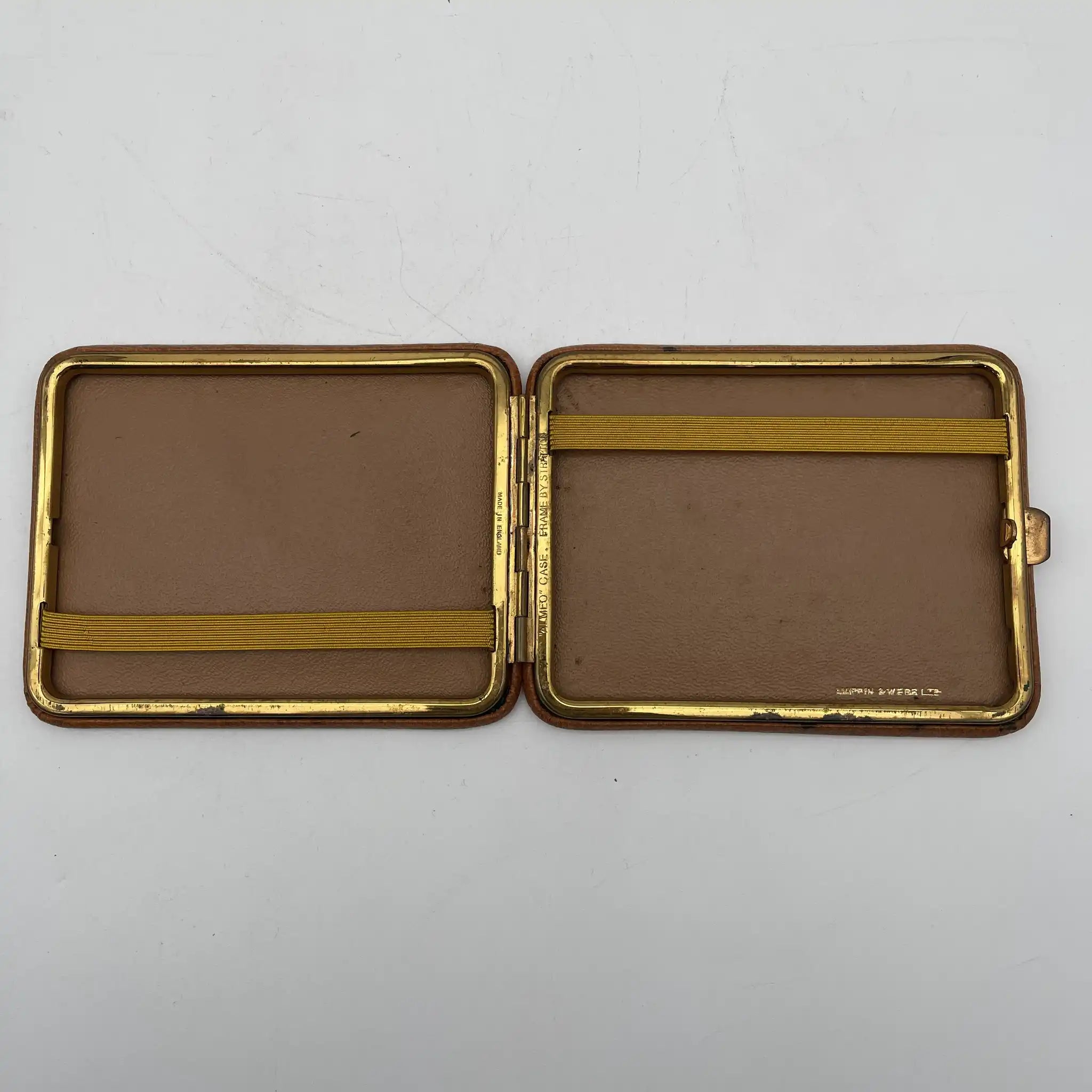【复古】香烟盒/ Mappin & Webb (Mappin & Webb) /“Almeo”Case /估计20c中期/真皮/英国