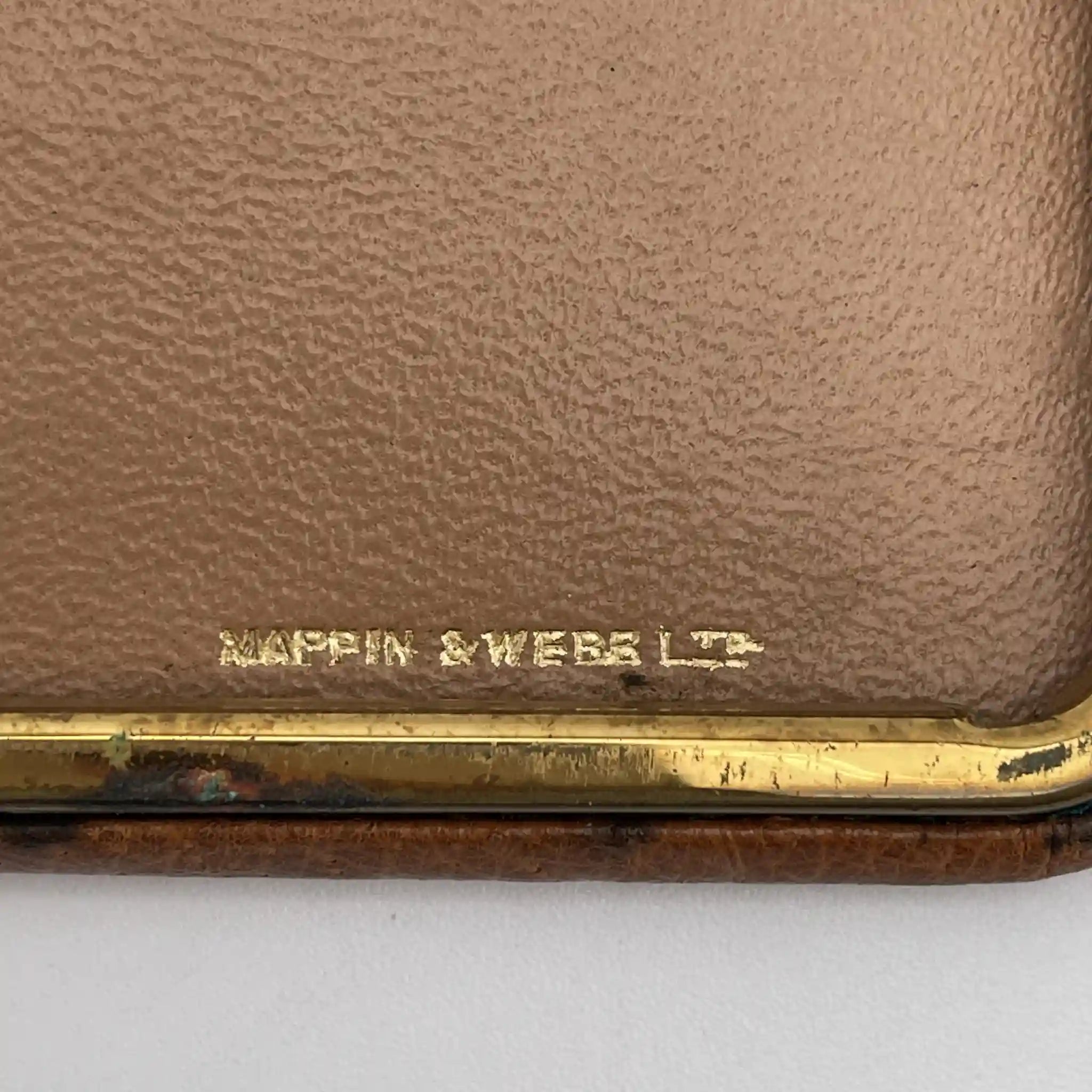 【复古】香烟盒/ Mappin & Webb (Mappin & Webb) /“Almeo”Case /估计20c中期/真皮/英国