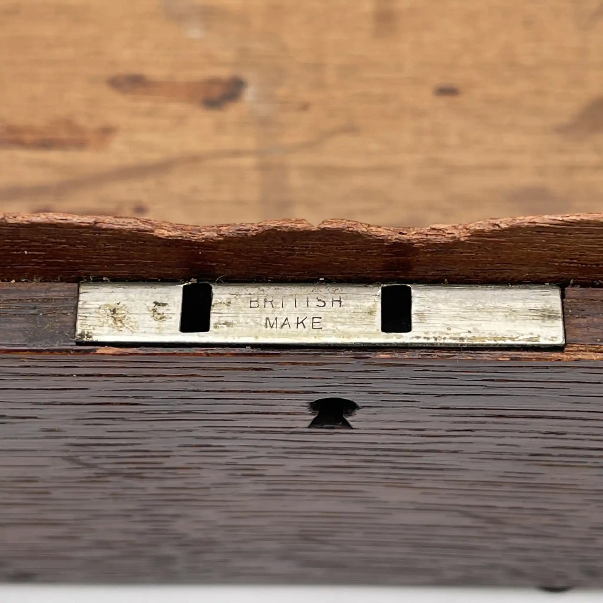 [Antique] Trinket box / 1900s / Oak / England / Hallmark