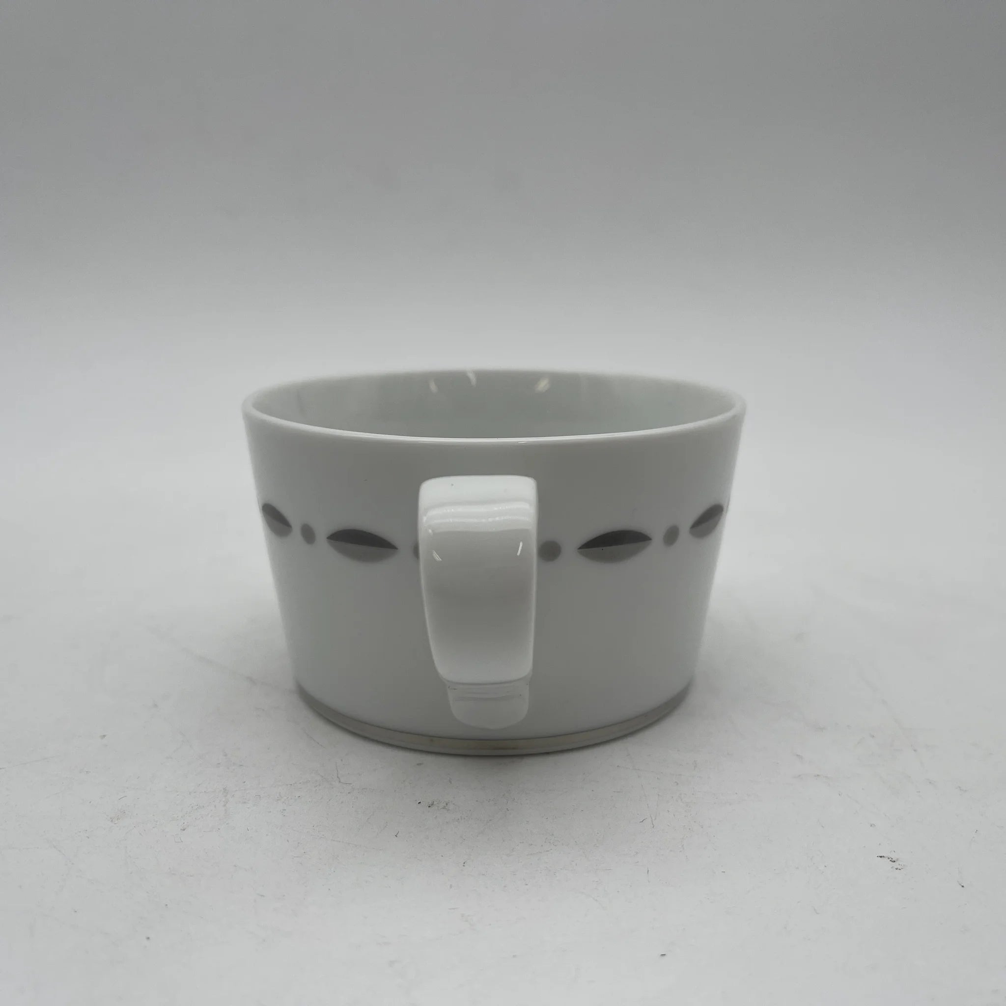 【再利用】茶杯&碟子2p / Tiffany & Co.（蒂芙尼）/ Gramercy / 1990-2010s /瓷器/斯里兰卡/银彩