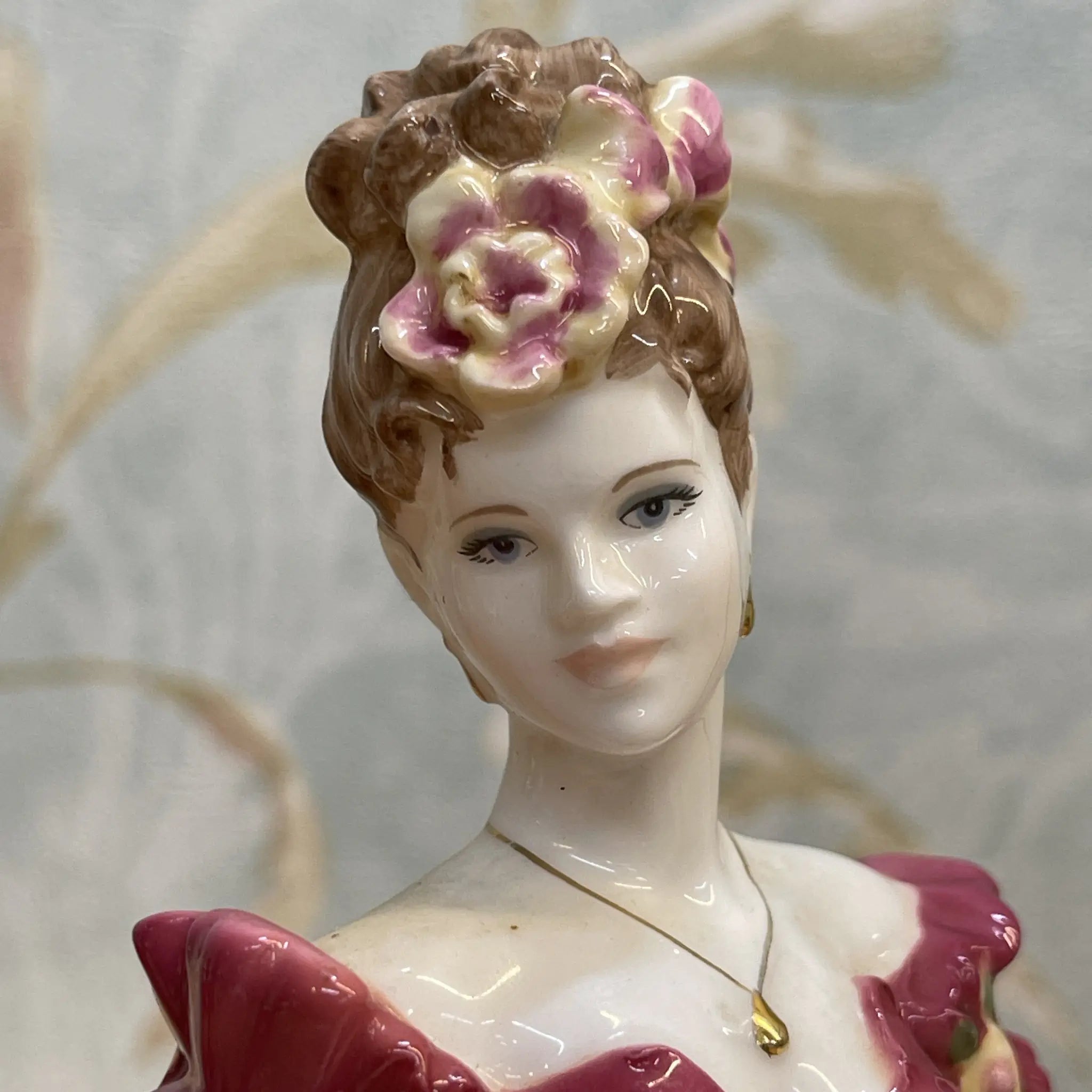 【リユース】 フィギュリン (陶磁器人形) / Coalport / Ladies of Fashion / Jenny / 推定2000前後 / Bone China / イギリス / Jack Glynn, ハンドペイント