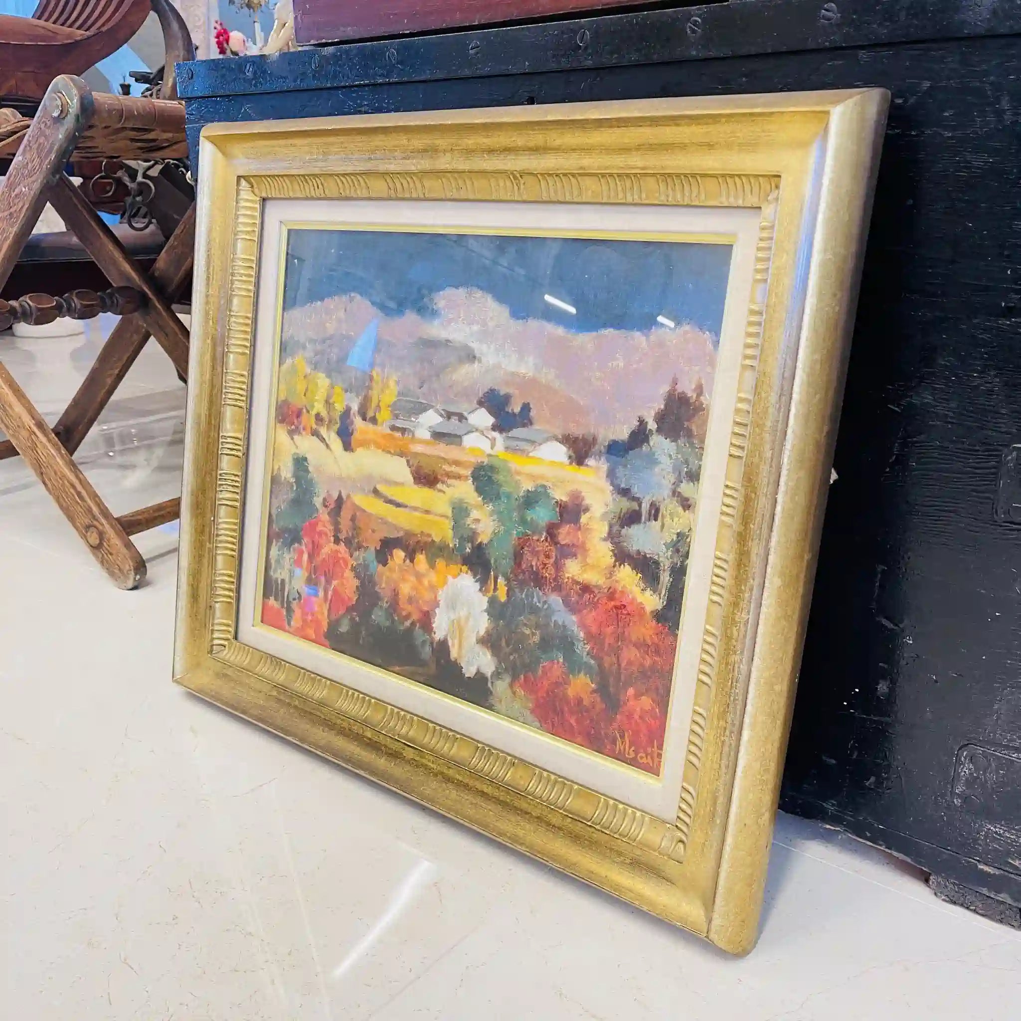 【アート/装飾品】 油彩画 風景画