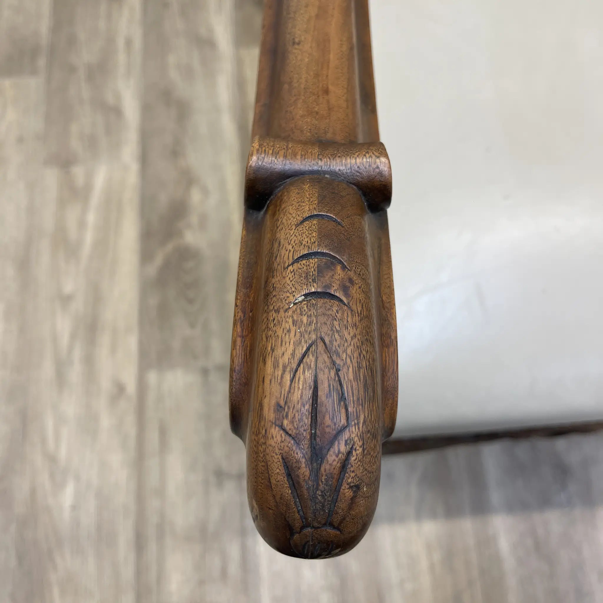 【アンティーク】 ハイバックチェア / 推定20C初頭 / ウォールナット材 / フランス / バラスター, スクロール, 透かし彫り