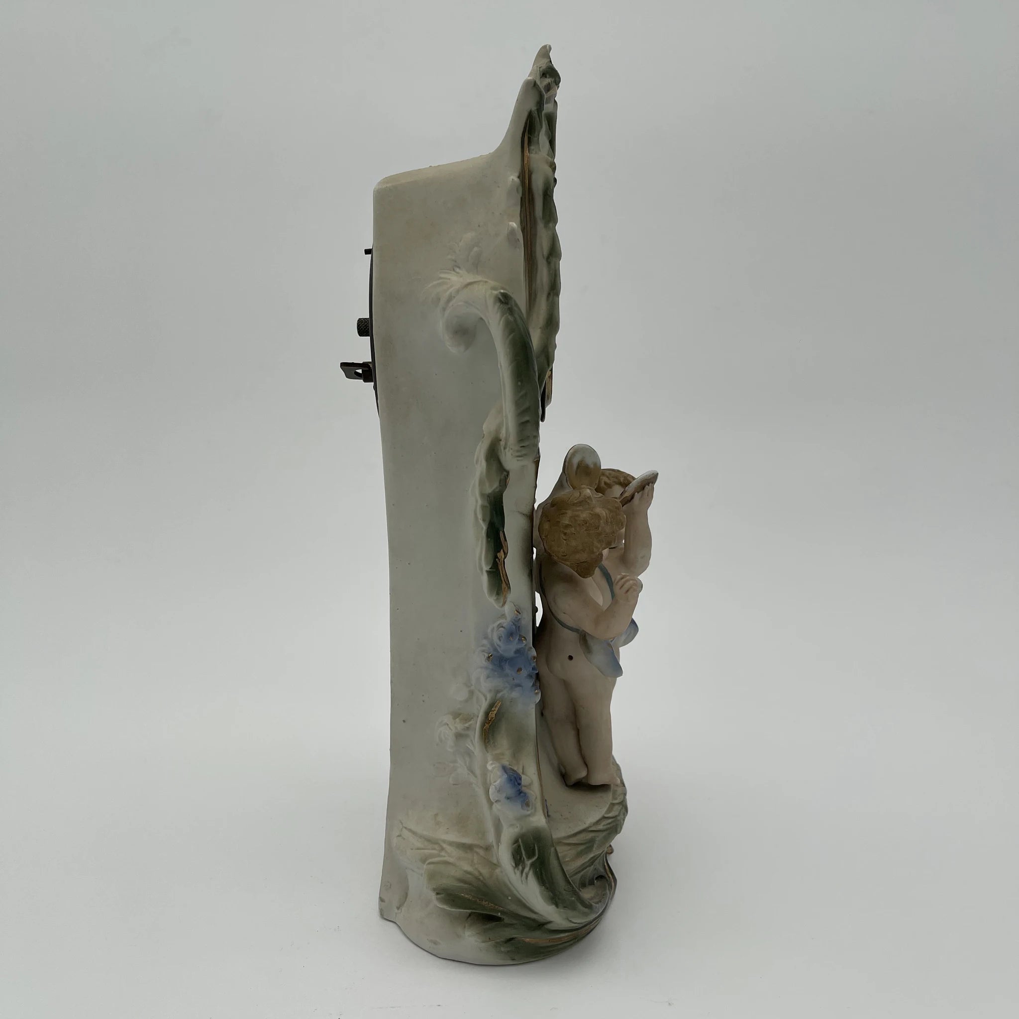 【アンティーク】 ポーセリンクロック / ネオ・ロココ（ルイ15世復古様式 / フランス / ハンドペイント・ポーセリン,ロカイユ・スクロール,エナメルダイアル