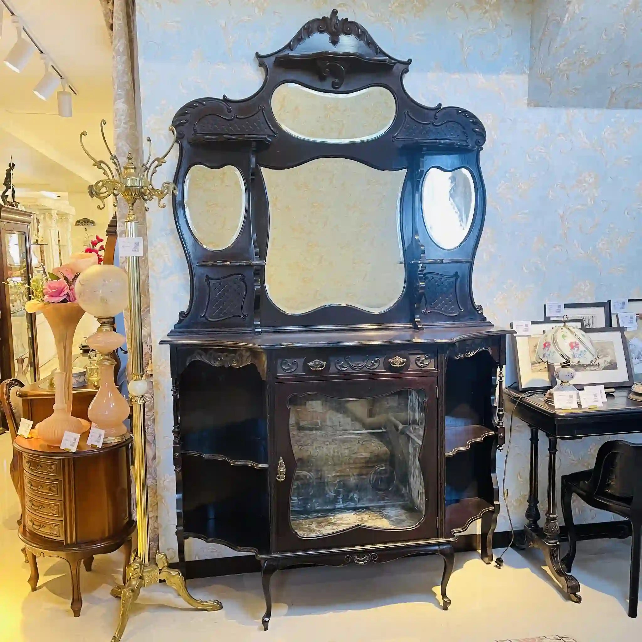 【アンティーク】 アンティークドレッサー(セット） / イギリス直輸入