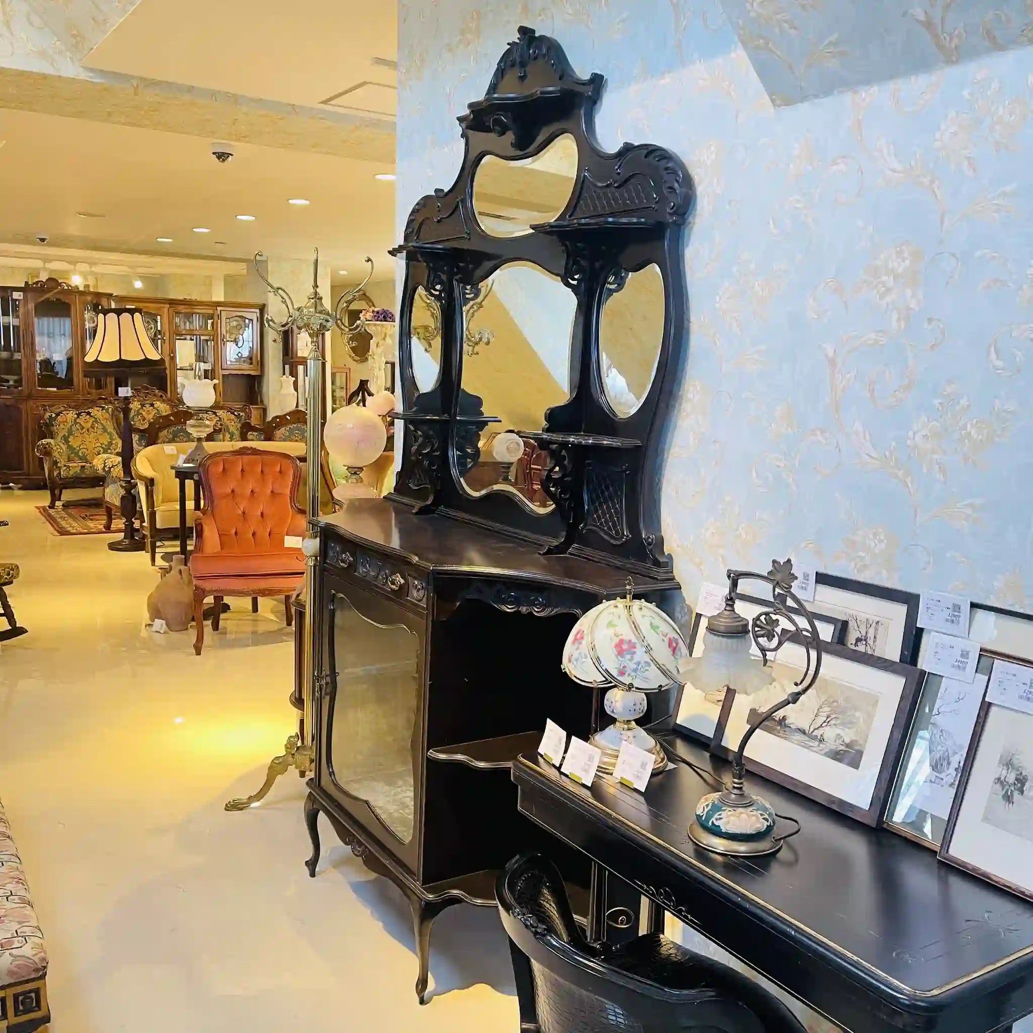 【アンティーク】 アンティークドレッサー(セット） / イギリス直輸入