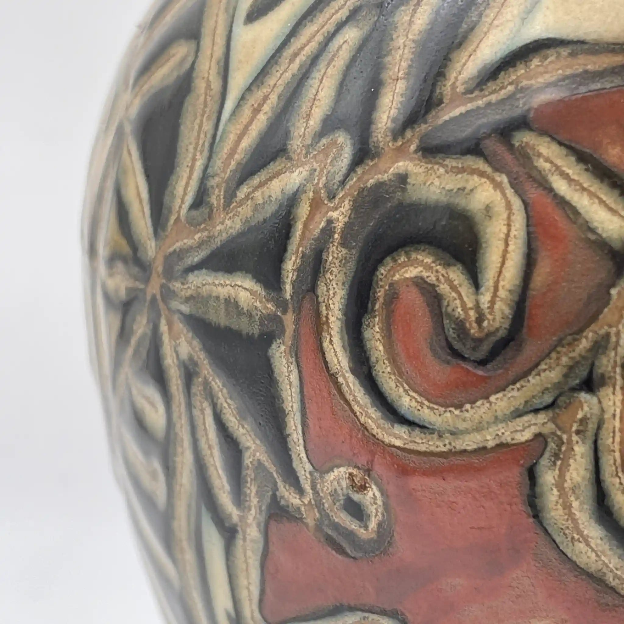 [Vintage] Jar / Kozan kiln / Estimated 1970-1980s / Pottery / Japan / Fish pattern