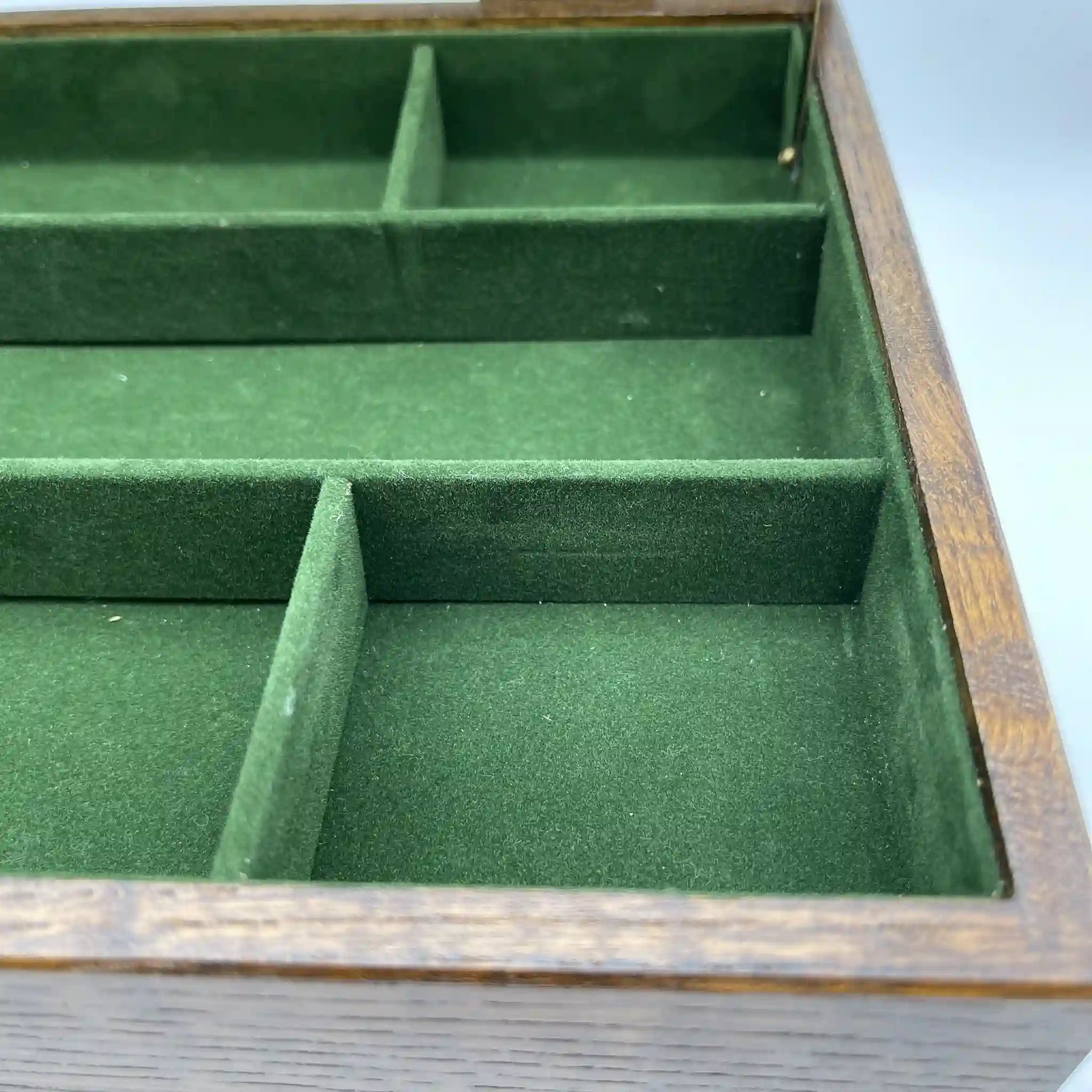 [Reuse] Jewelry box / oak / Japan / with mirror, with partitions
