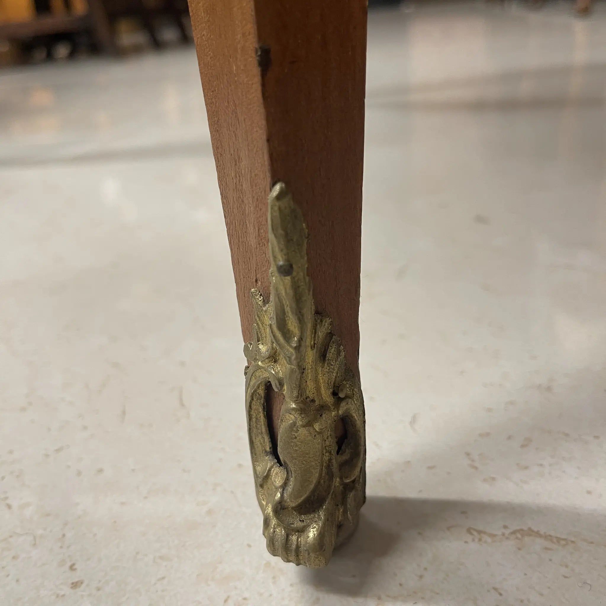 【アンティーク】 アンティークゲームテーブル / ルイ15世様式 / 20世紀前期（推定） / マホガニー材サテンウッド材 / フランス