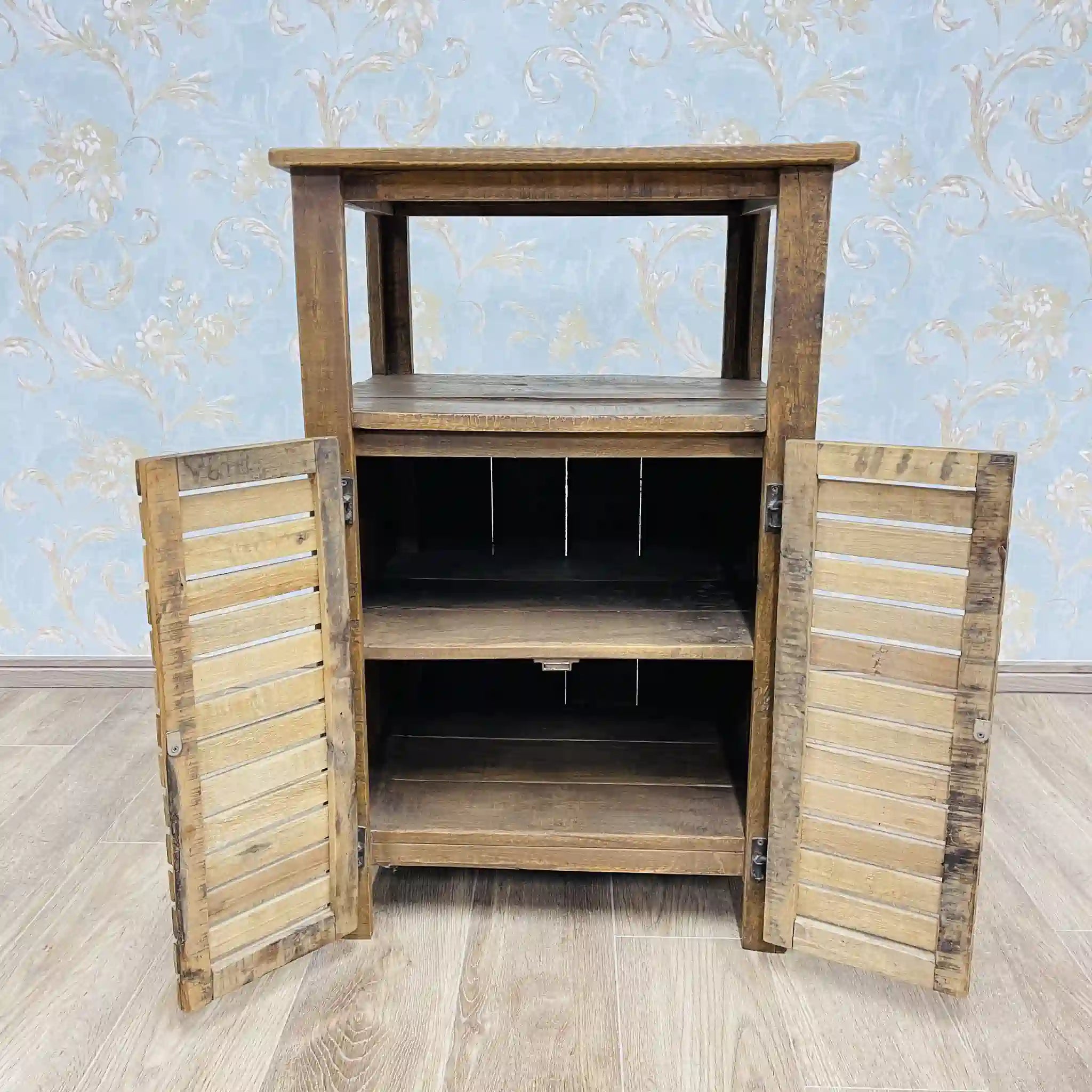 【リユース】 サイドキャビネット / リサイクルウッド