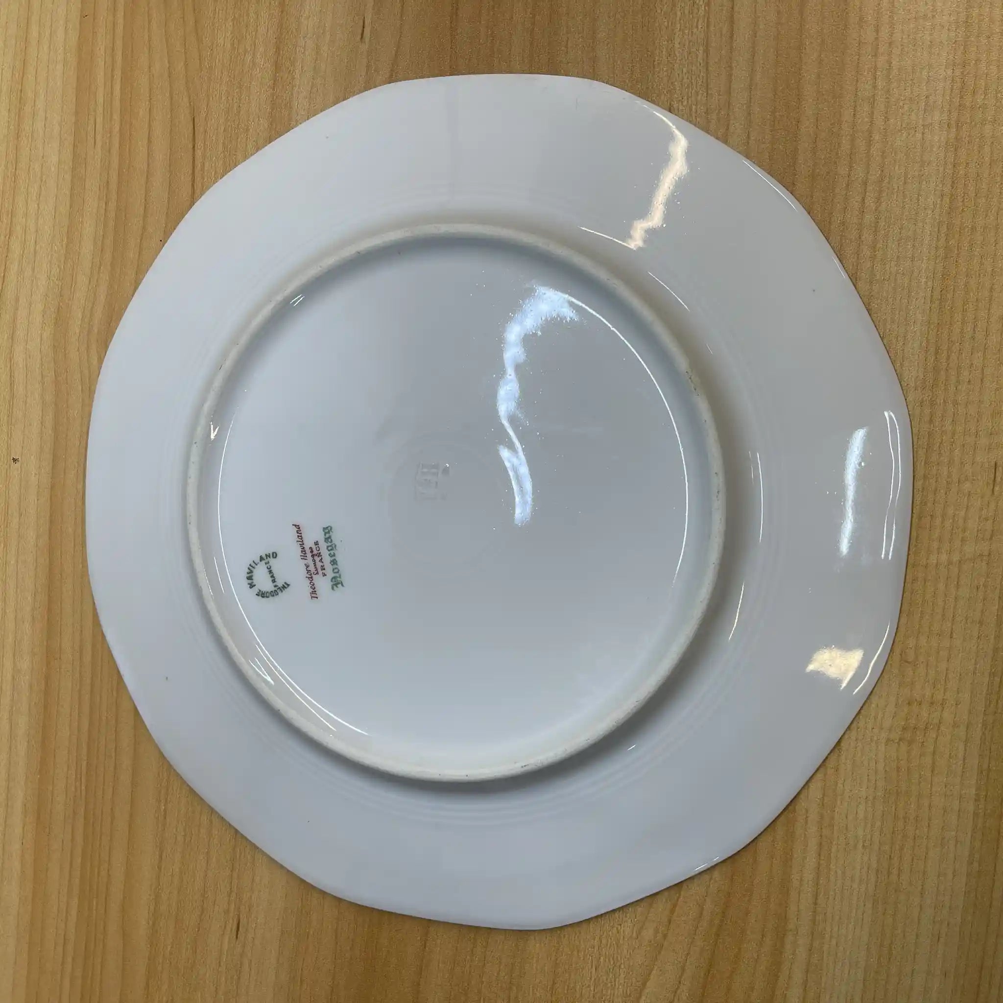 【アンティーク】 ディナープレート&デザートプレート2P / Theodore Haviland (セオドア・アビランド) / Nosegay / 推定20C前中期 / 磁器 / フランス / ブーケ, 金彩