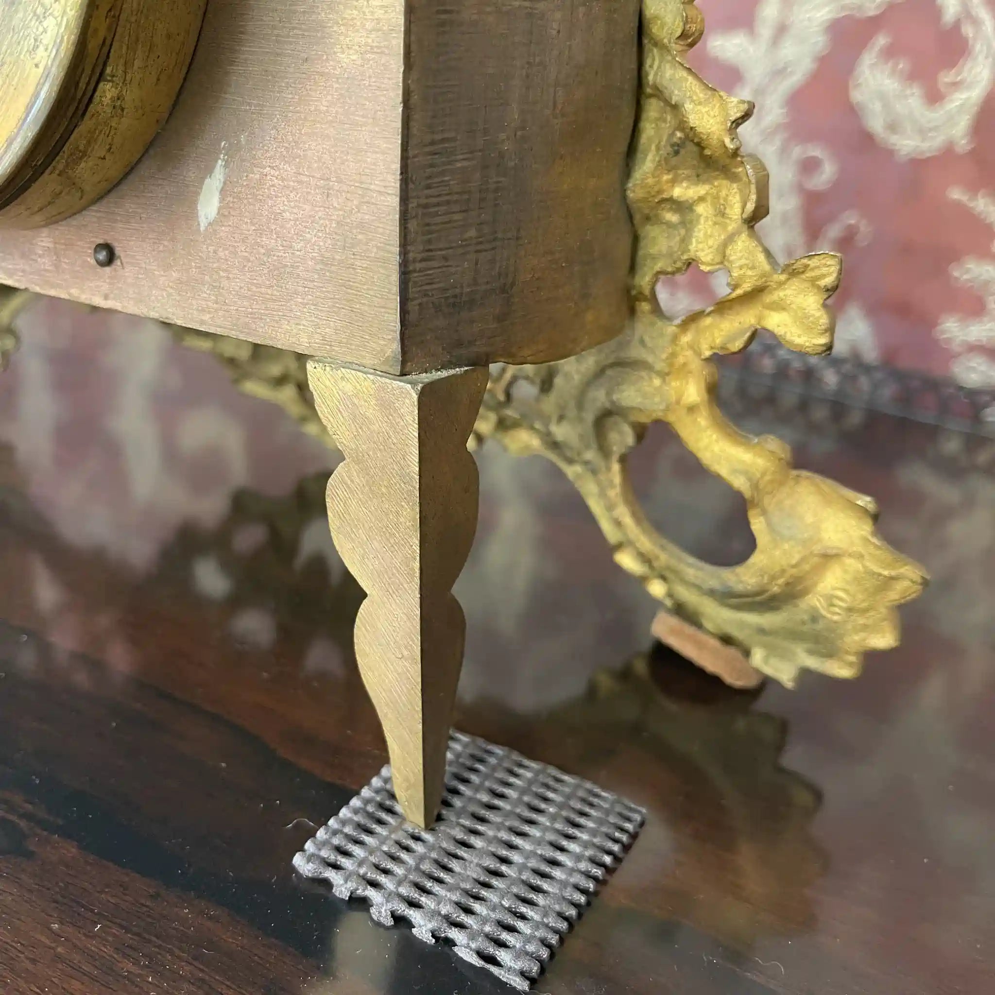 【アンティーク】 ゴールドマントルクロック / ロココ様式 / 19世紀 / 金メッキブロンズ / フランス / フランス直輸入 ※ゼンマイなし