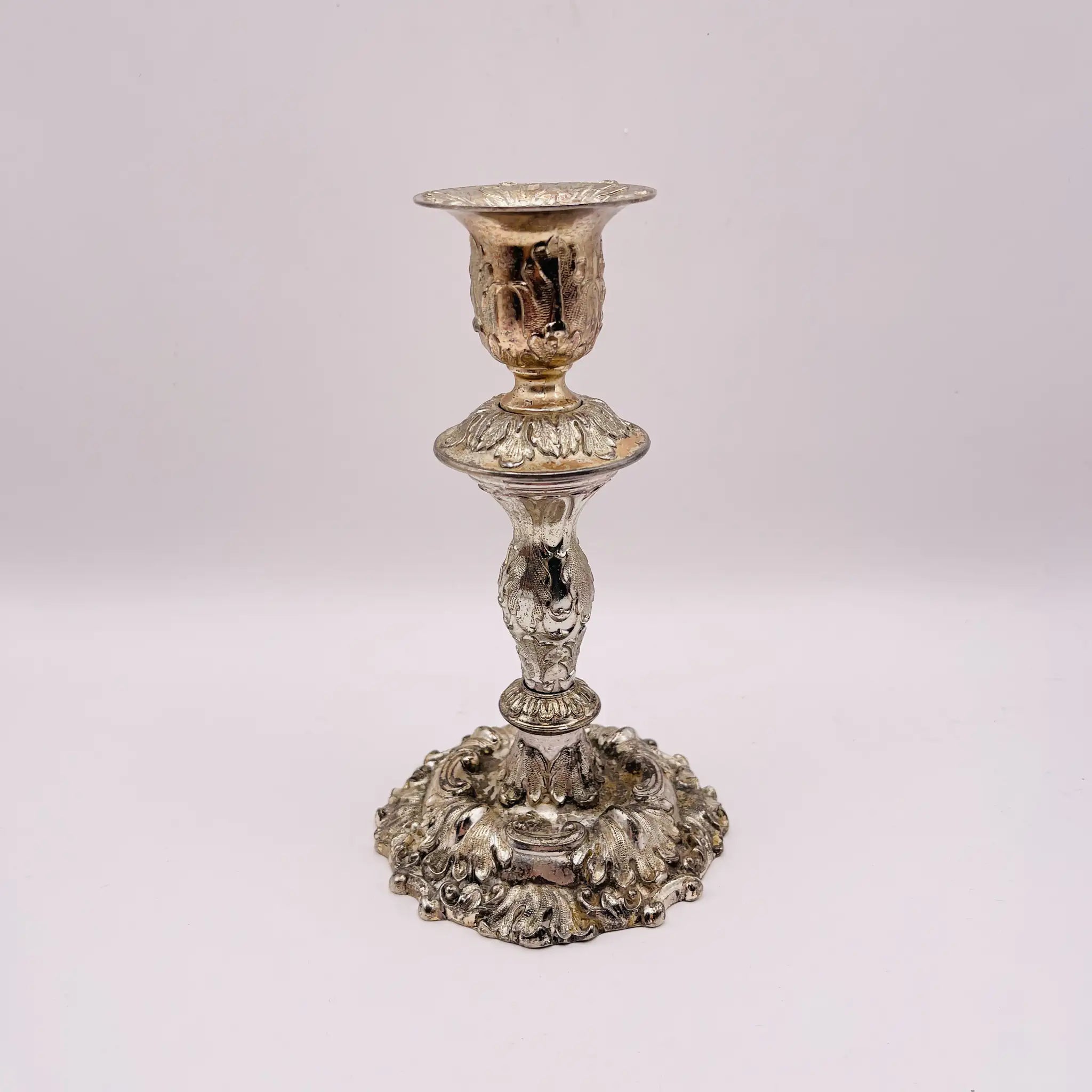 【リユース】 燭台(キャンドルホルダー) / シルバーメッキ / 日本