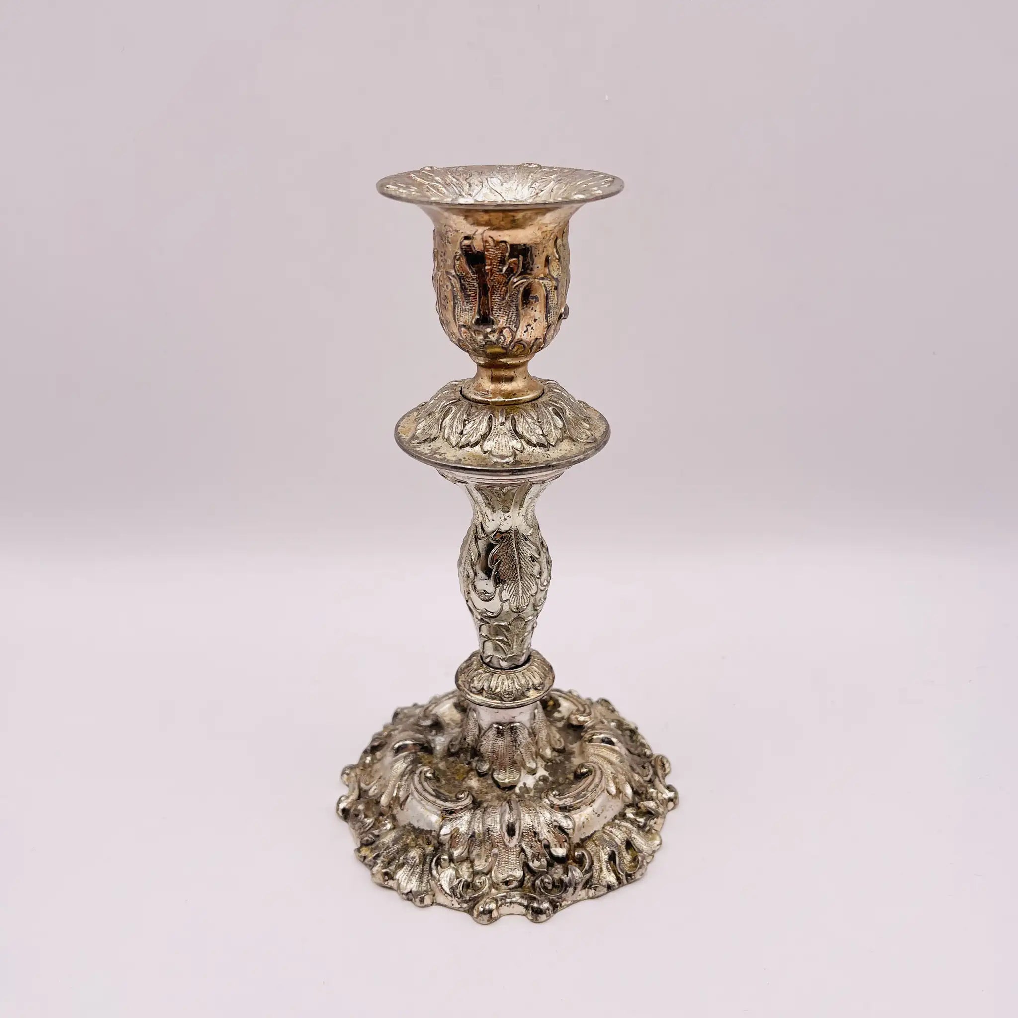 【リユース】 燭台(キャンドルホルダー) / シルバーメッキ / 日本