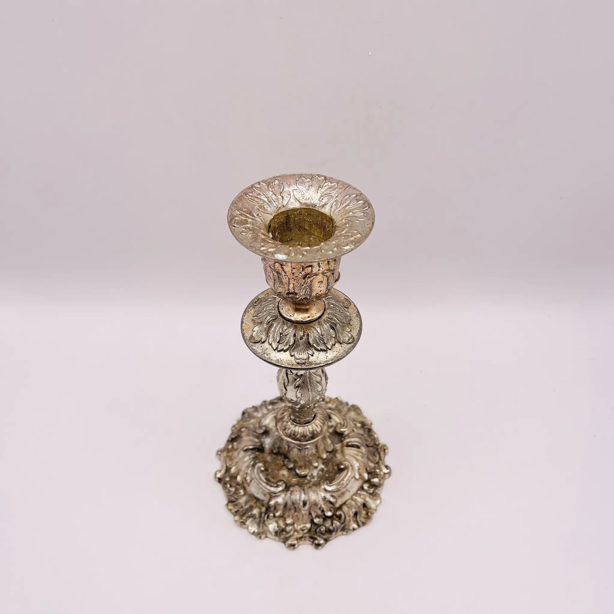 【リユース】 燭台(キャンドルホルダー) / シルバーメッキ / 日本