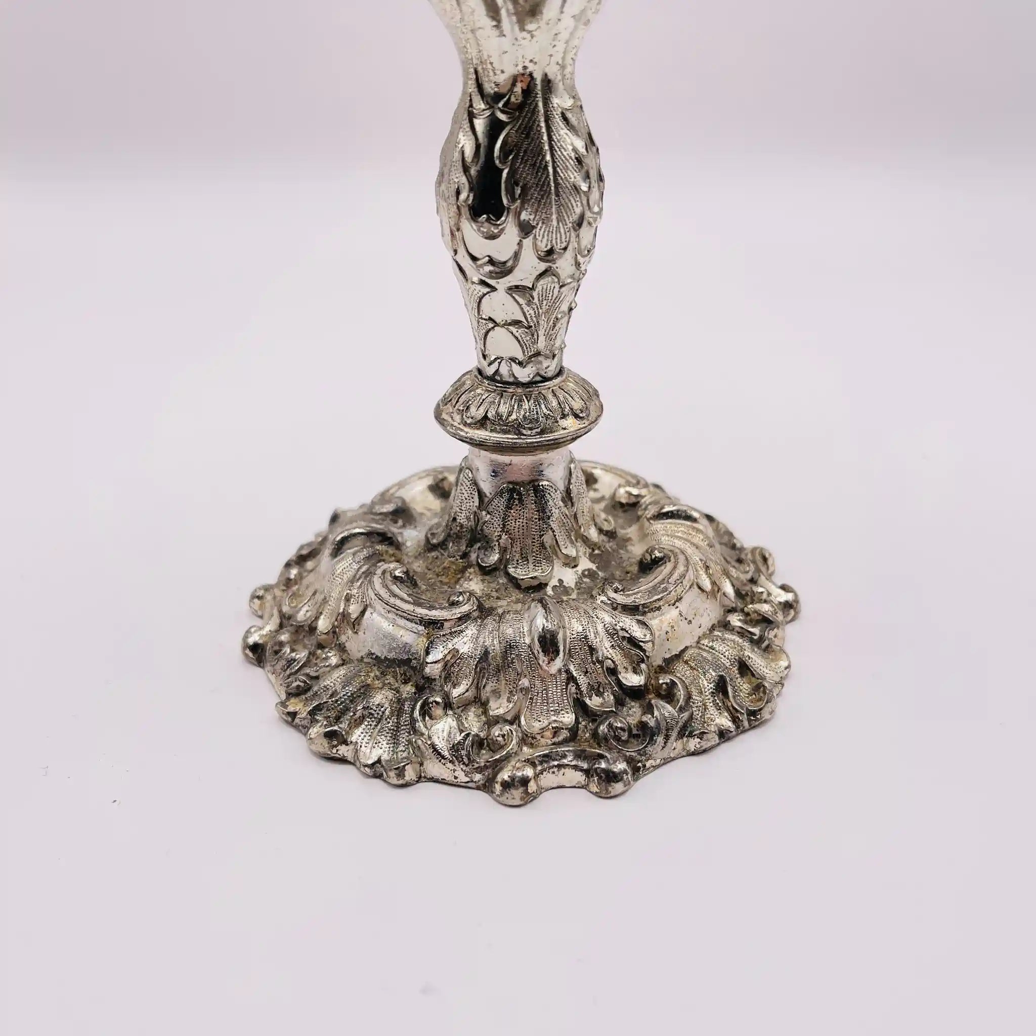 【リユース】 燭台(キャンドルホルダー) / シルバーメッキ / 日本