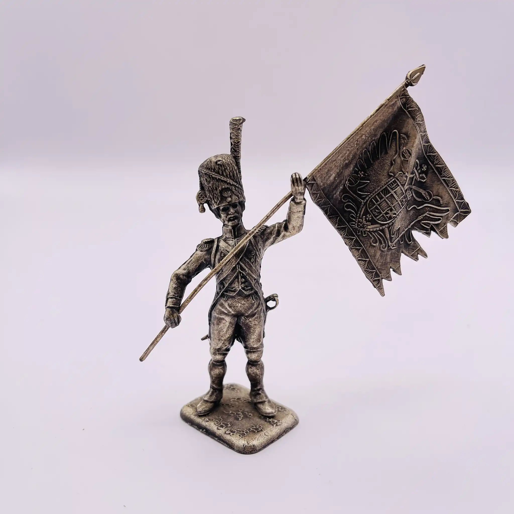 【アンティーク】 ピューター製兵士像 / グレナディアガーズ / ピューター / フランス