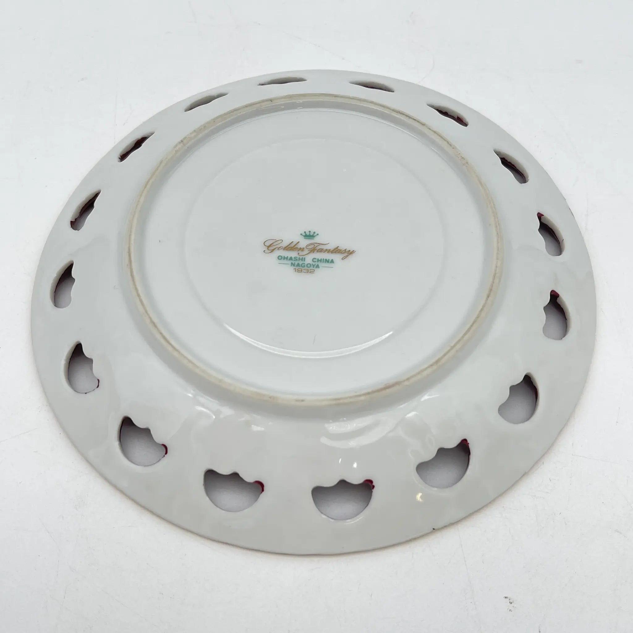 【复古】杯&碟子/大桥陶器/ Golden Fantasy /推测1950-60s /瓷器/日本/ fat galant，金彩