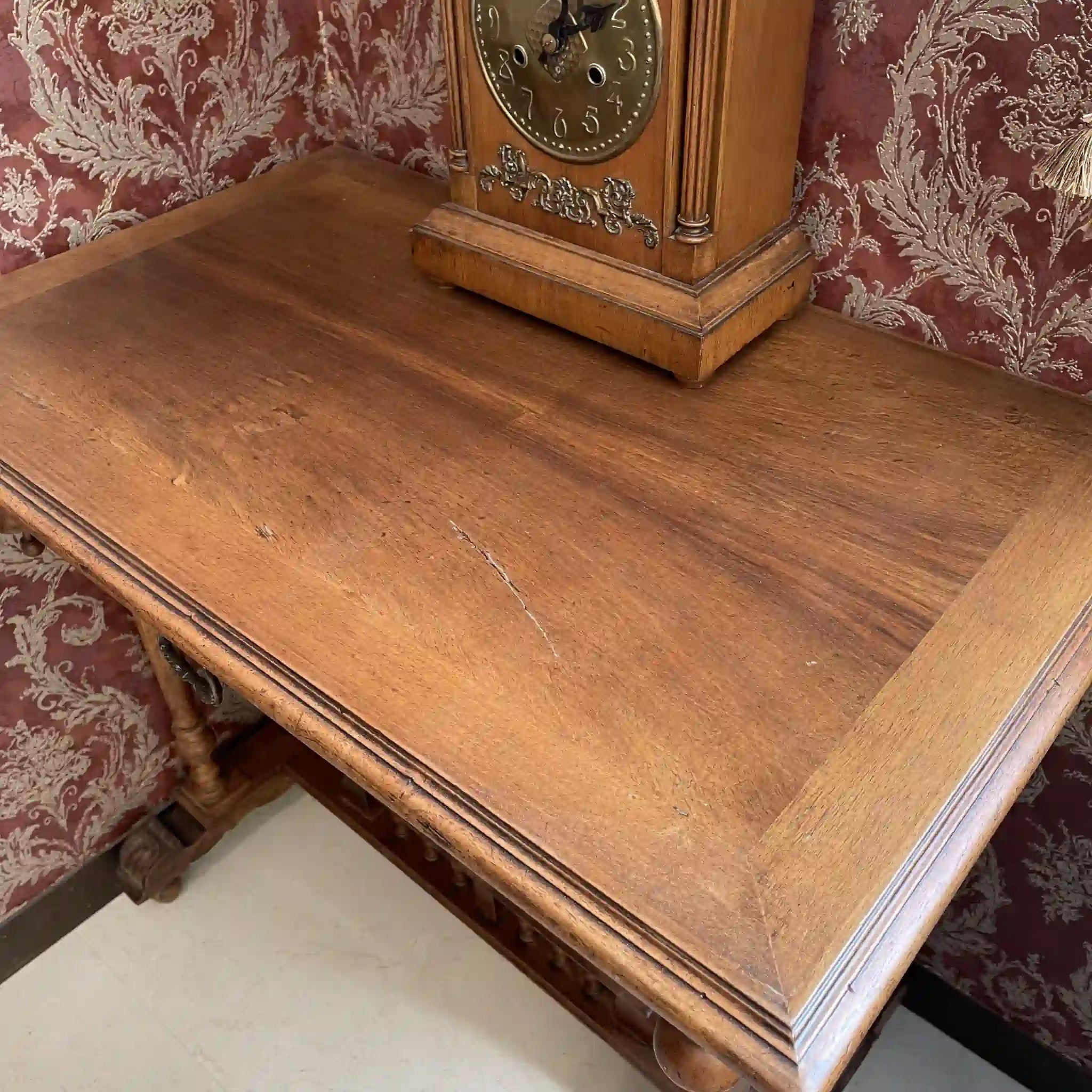 [古董] 古董桌 /
胡桃木/法國