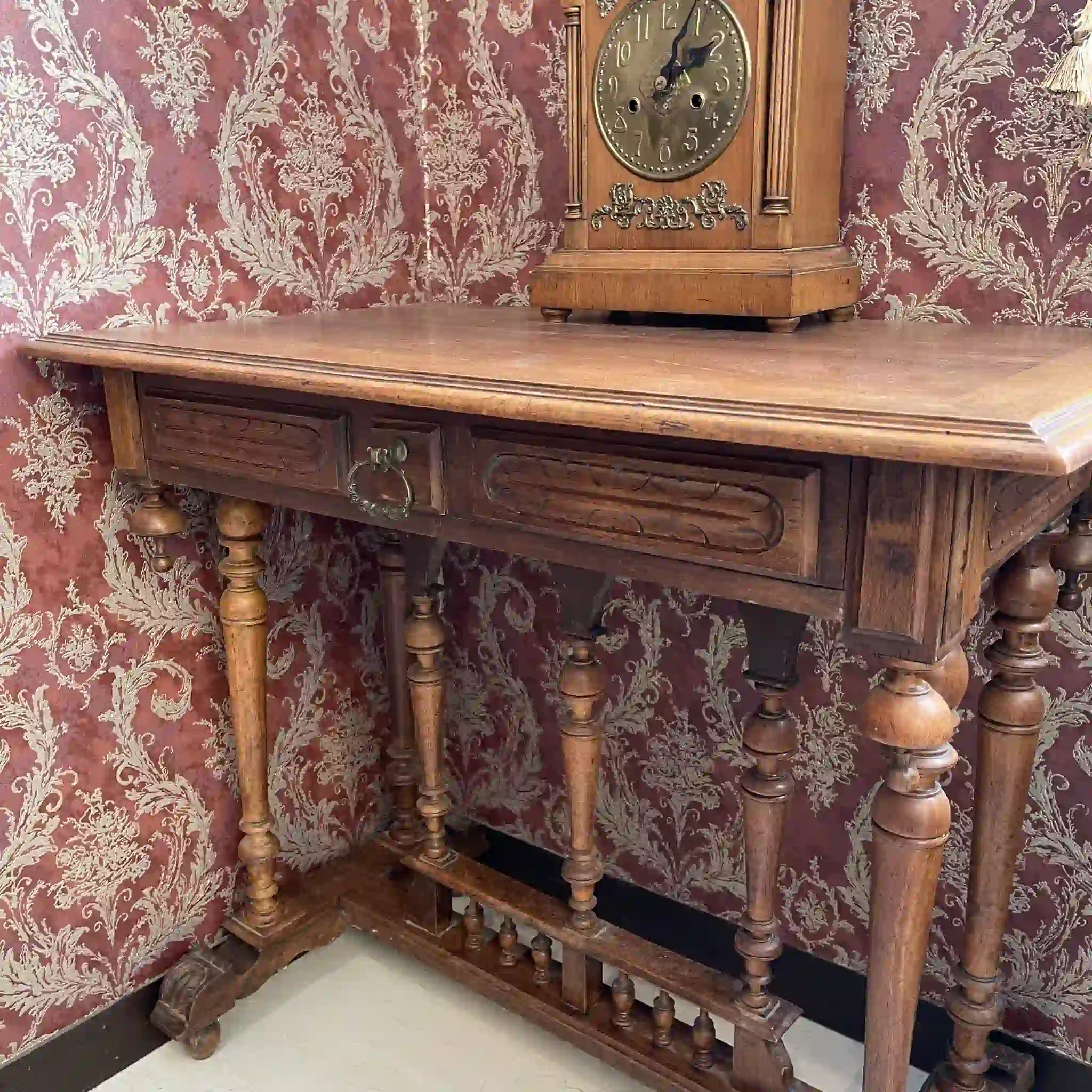 [古董] 古董桌 /
胡桃木/法國