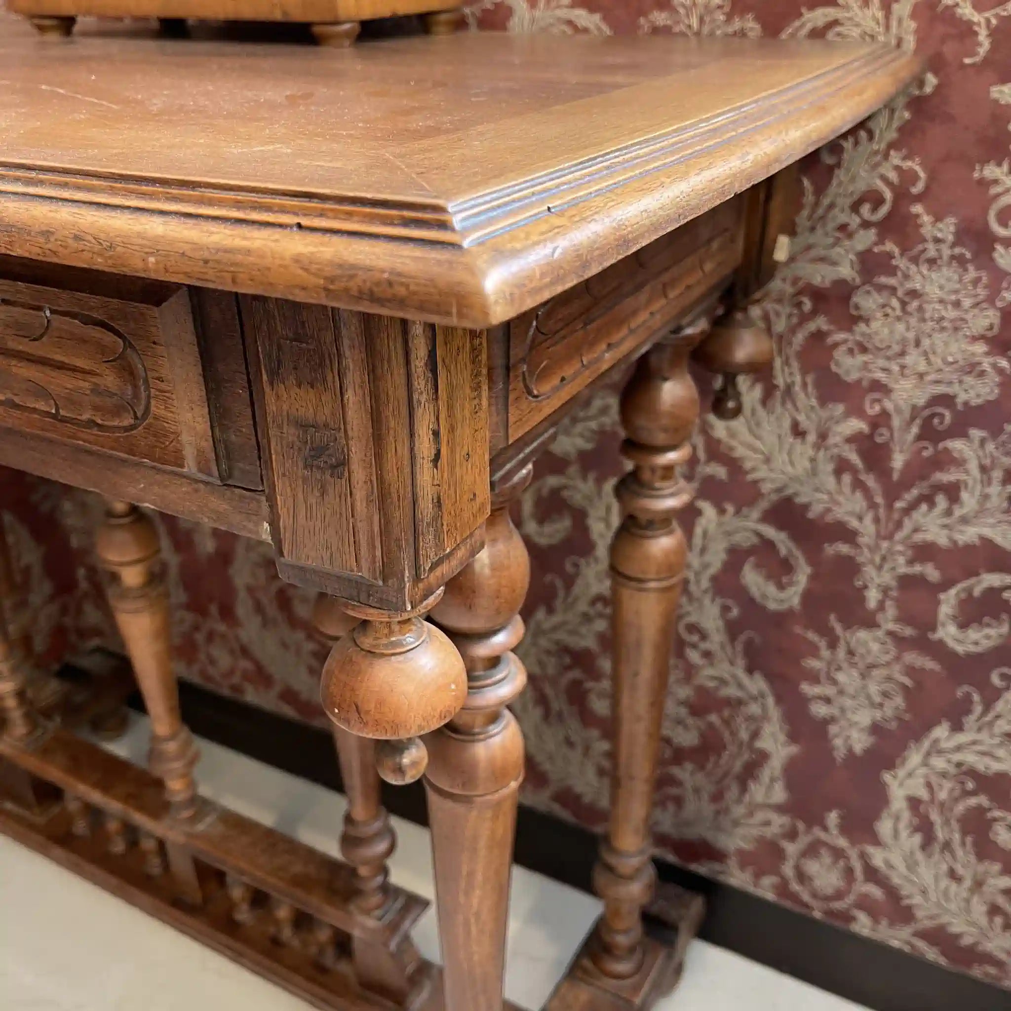 [古董] 古董桌 /
胡桃木/法國