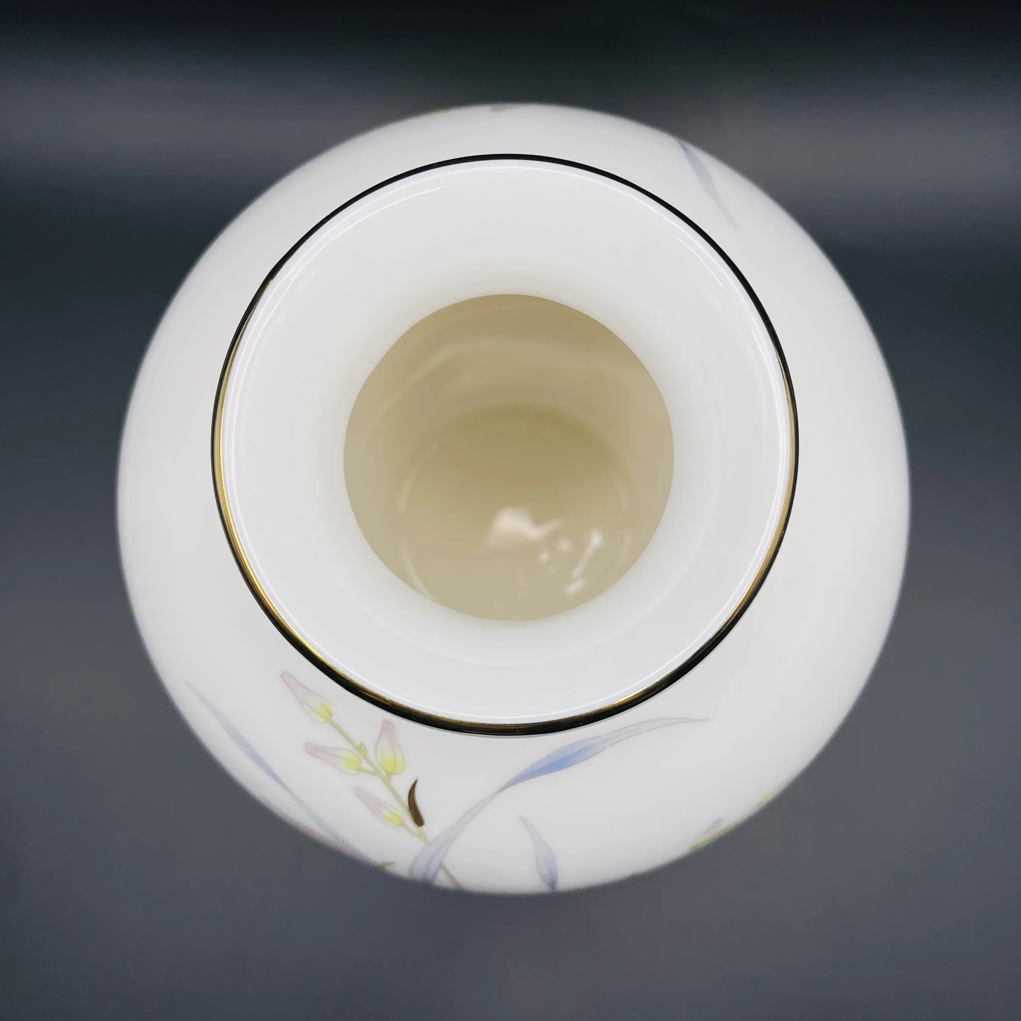 【リユース】 花瓶(フラワーベース) / HOYA(ホヤ) / 蘭 / 陶器 / 日本 / 箱付き