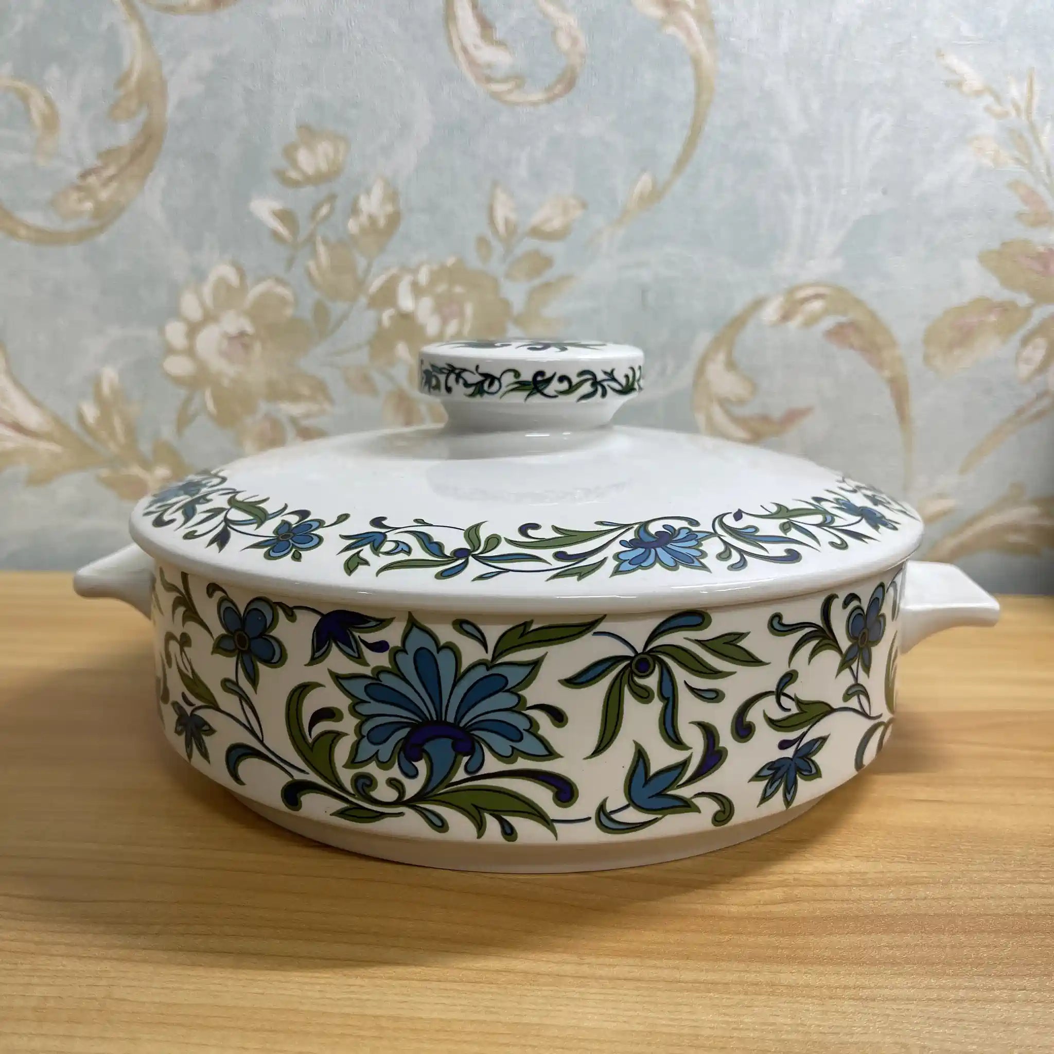 【ビンテージ】 キャセロール / Midwinter / Spanish Garden / 推定20C後期 / 磁器 / イギリス / Jessie Tait