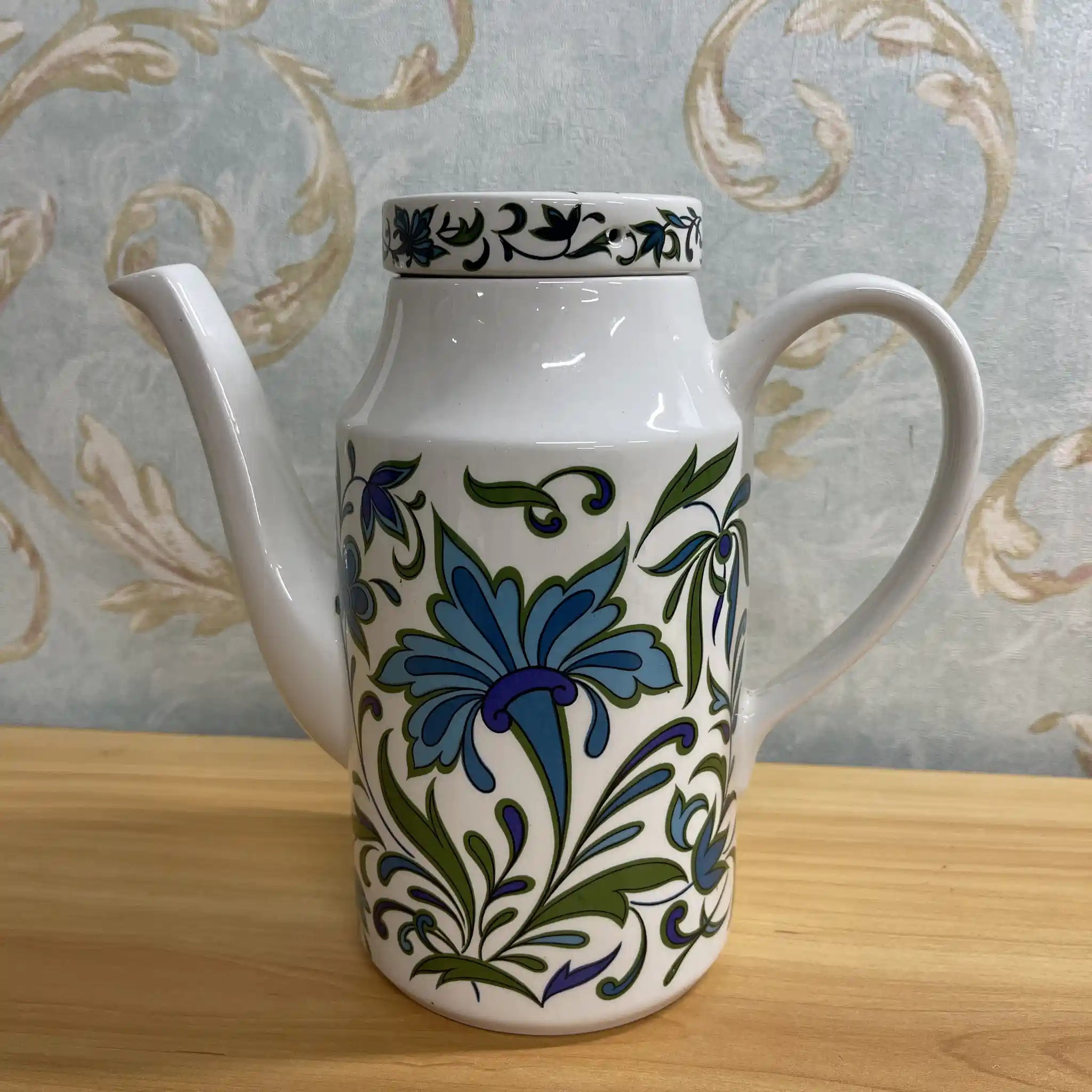 【ビンテージ】 コーヒーポット / Midwinter / Spanish Garden / 推定20C後期 / 磁器 / イギリス / Jessie Tait
