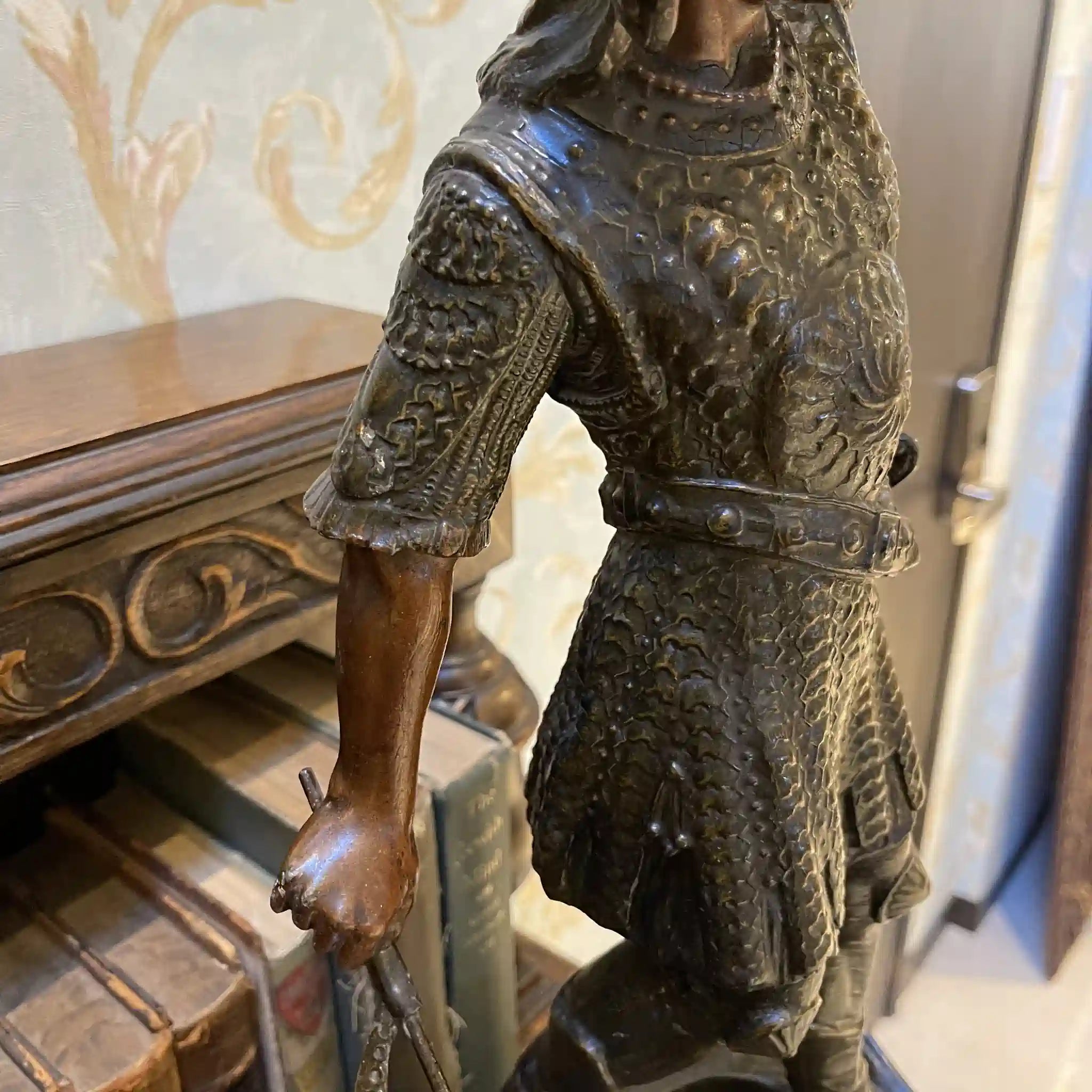 【アンティーク】 ブロンズ像 / 中世の戦士 / 20世紀初頭（推定） / ブロンズ / ヨーロッパ