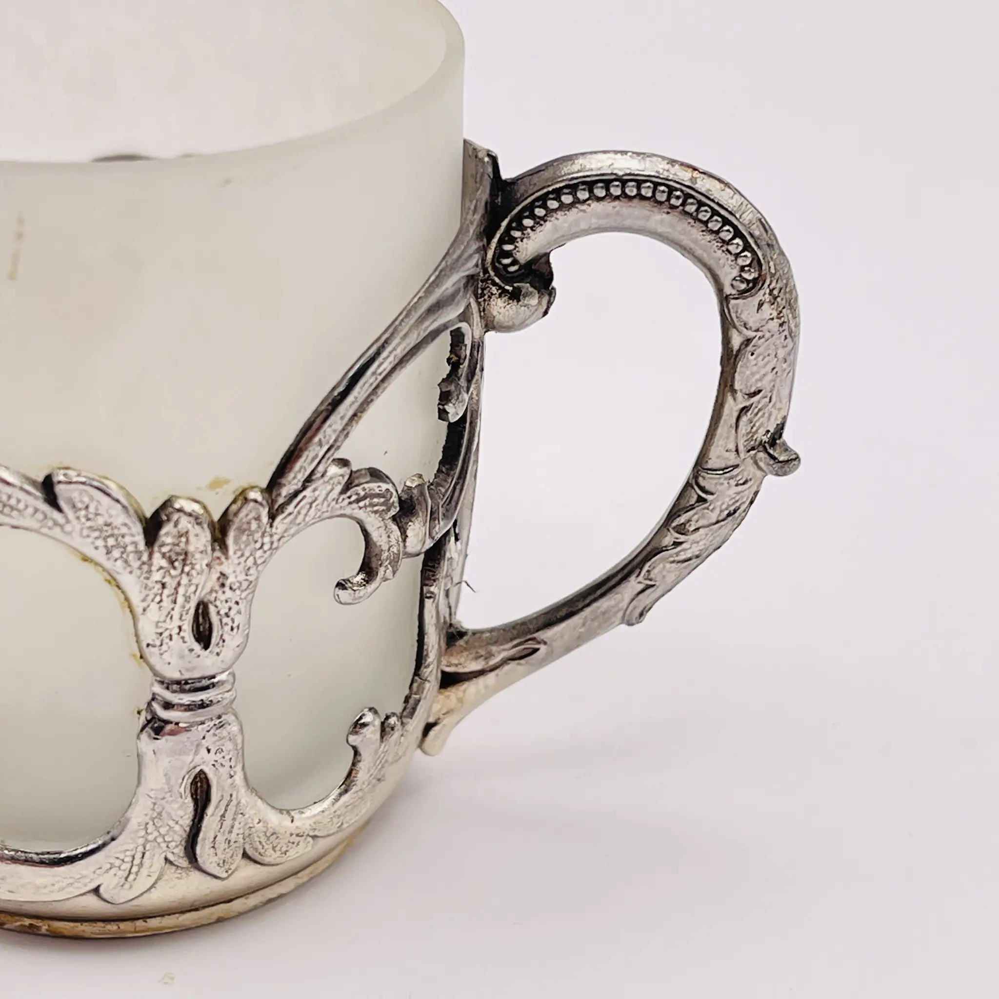 【アンティーク】 ミニティーカップ＆ソーサーセット / 
 / 19世紀以降 / シルバー / イギリス