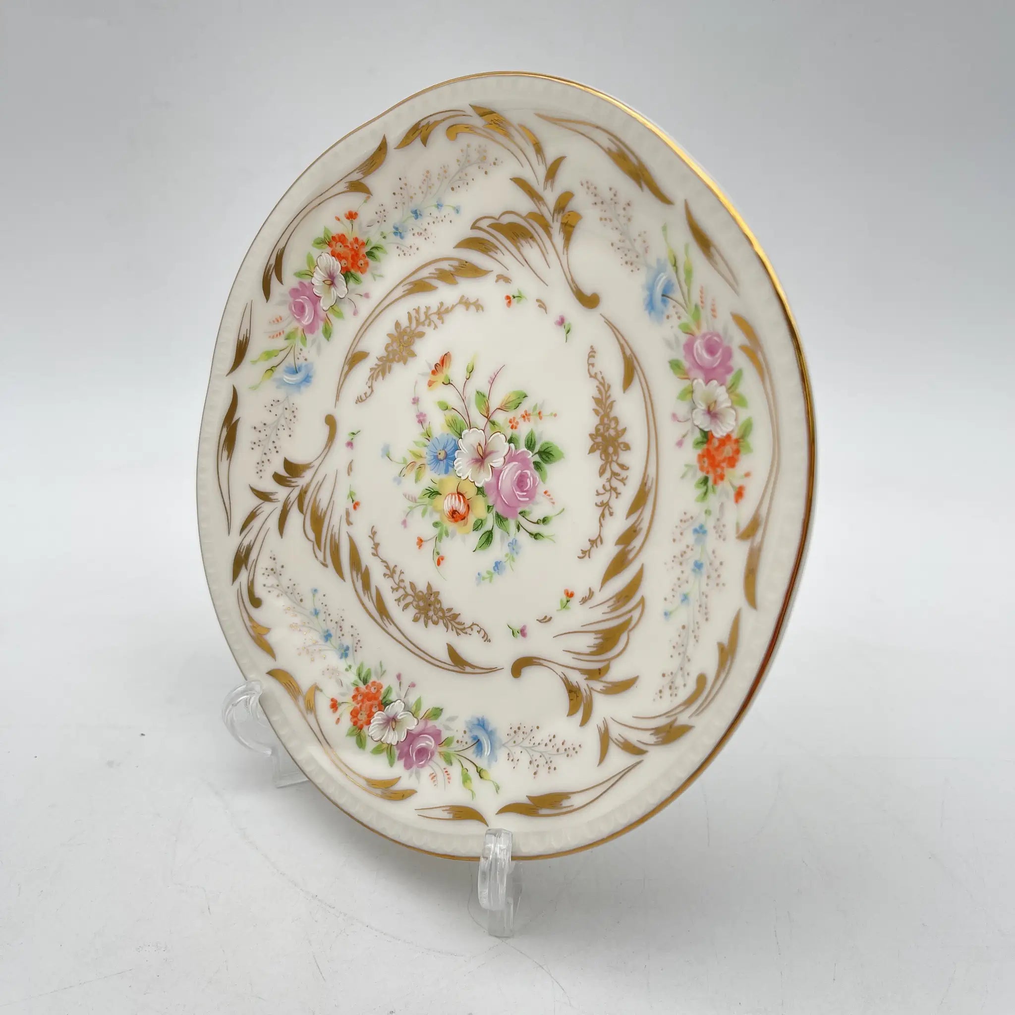[Vintage] Bread plate (small plate) / TOWA / Royal Doresden / Estimated 1970-80s / Porcelain / Japan / Dresden porcelain style, Dresden bouquet