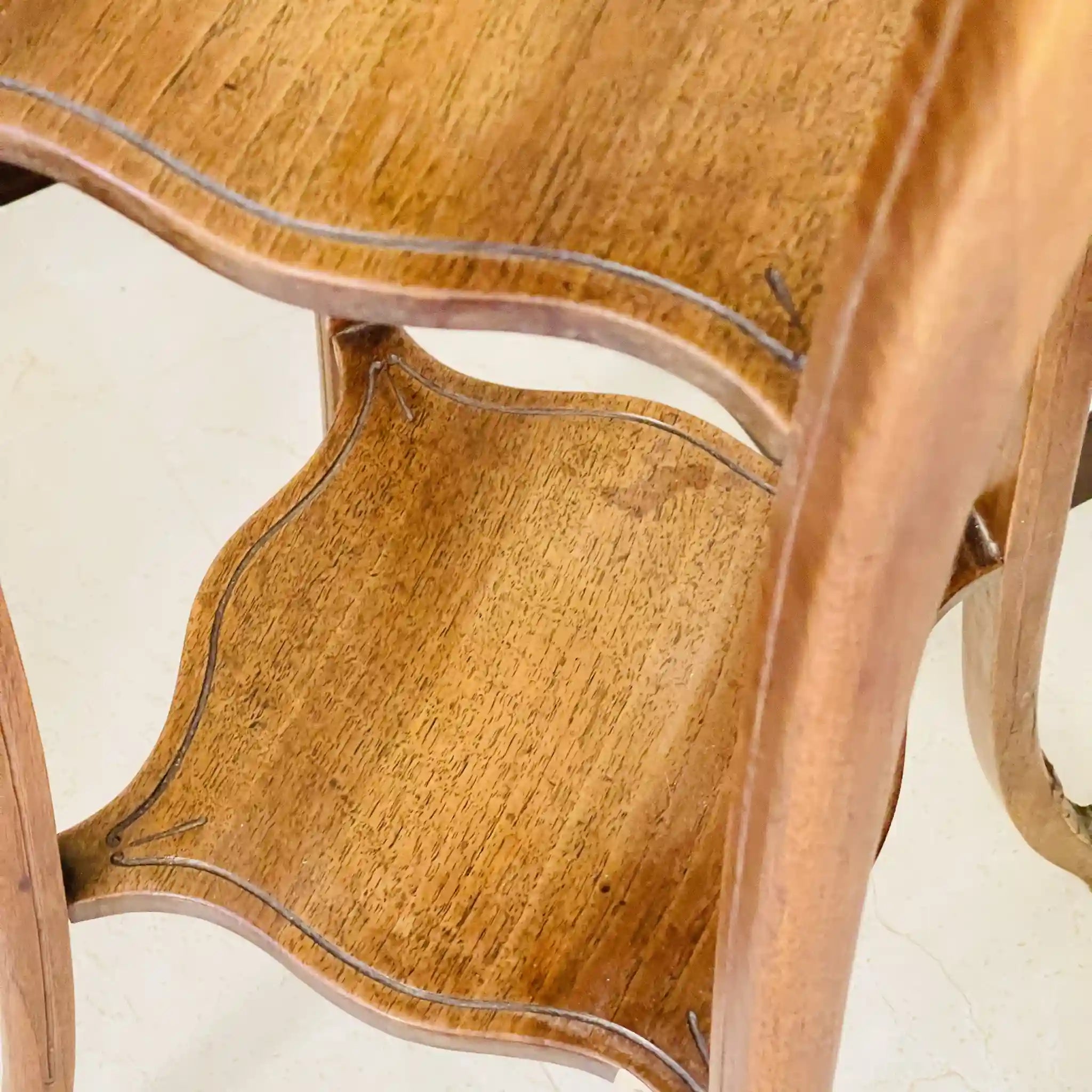 【アンティーク】 プランツスタンド / マーブルトップ / ウォールナット材 / フランス