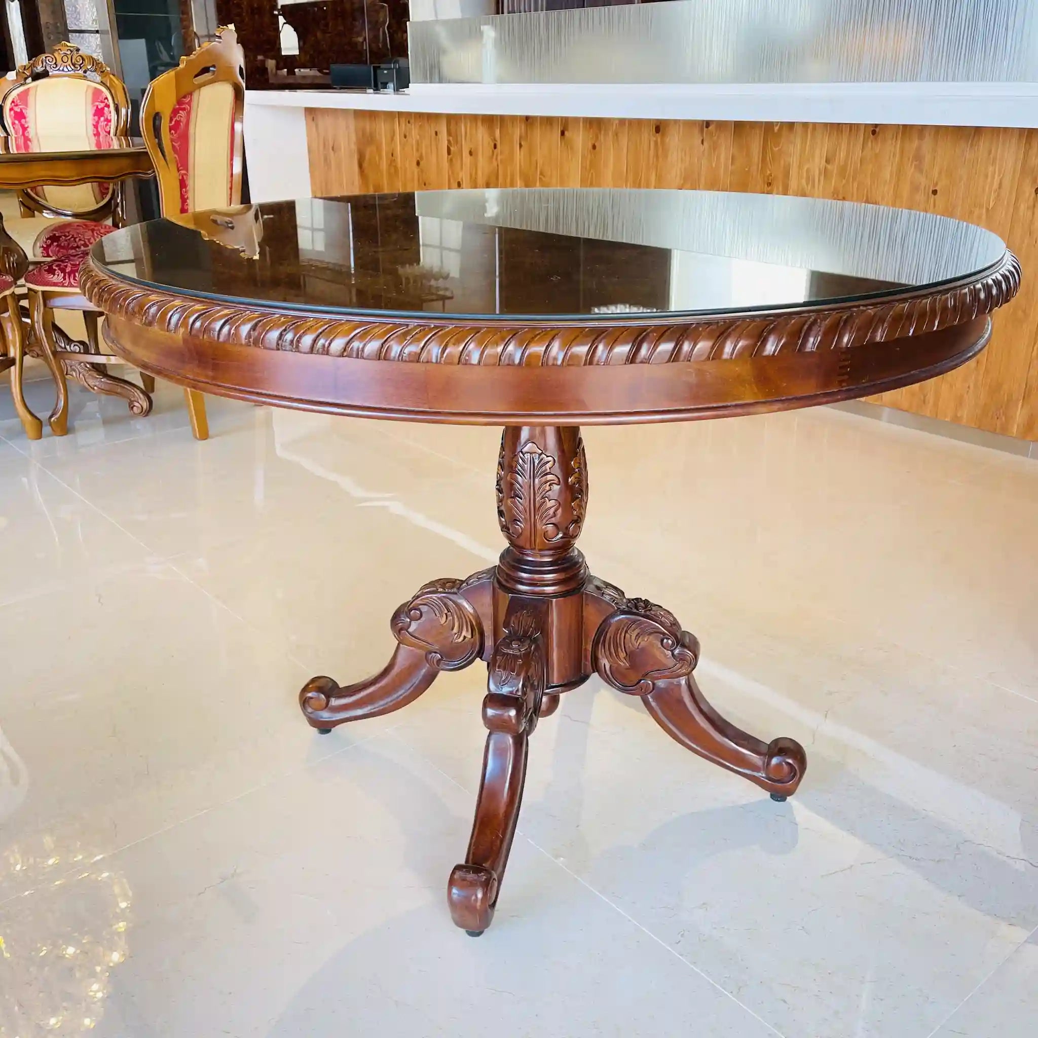 【アンティーク】 ダイニングテーブルセット / イタリア