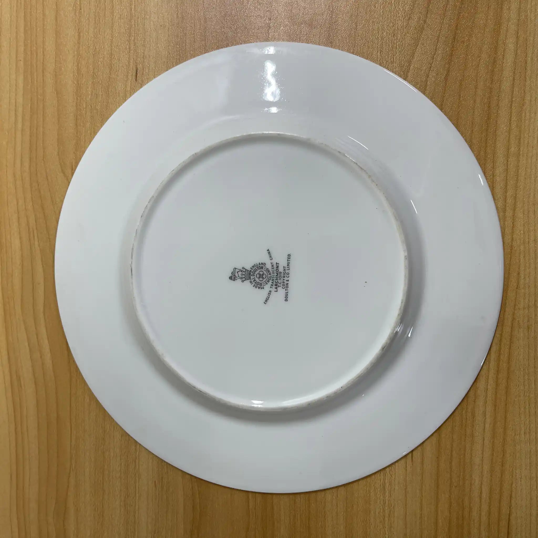 【复古】甜点盘（中盘）/ Royal Doulton / Larchmont /估计20c中后期/瓷器/英国/金彩