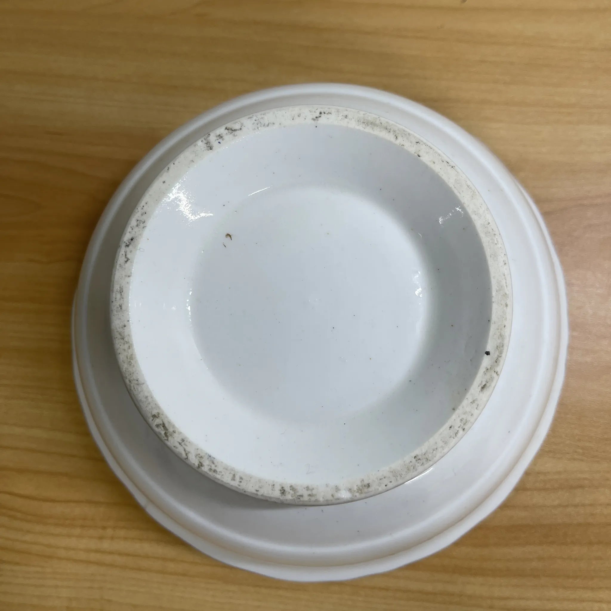 [Antique] Cereal bowl (medium bowl) / Estimated late 19C / Ceramic / Gold-colored