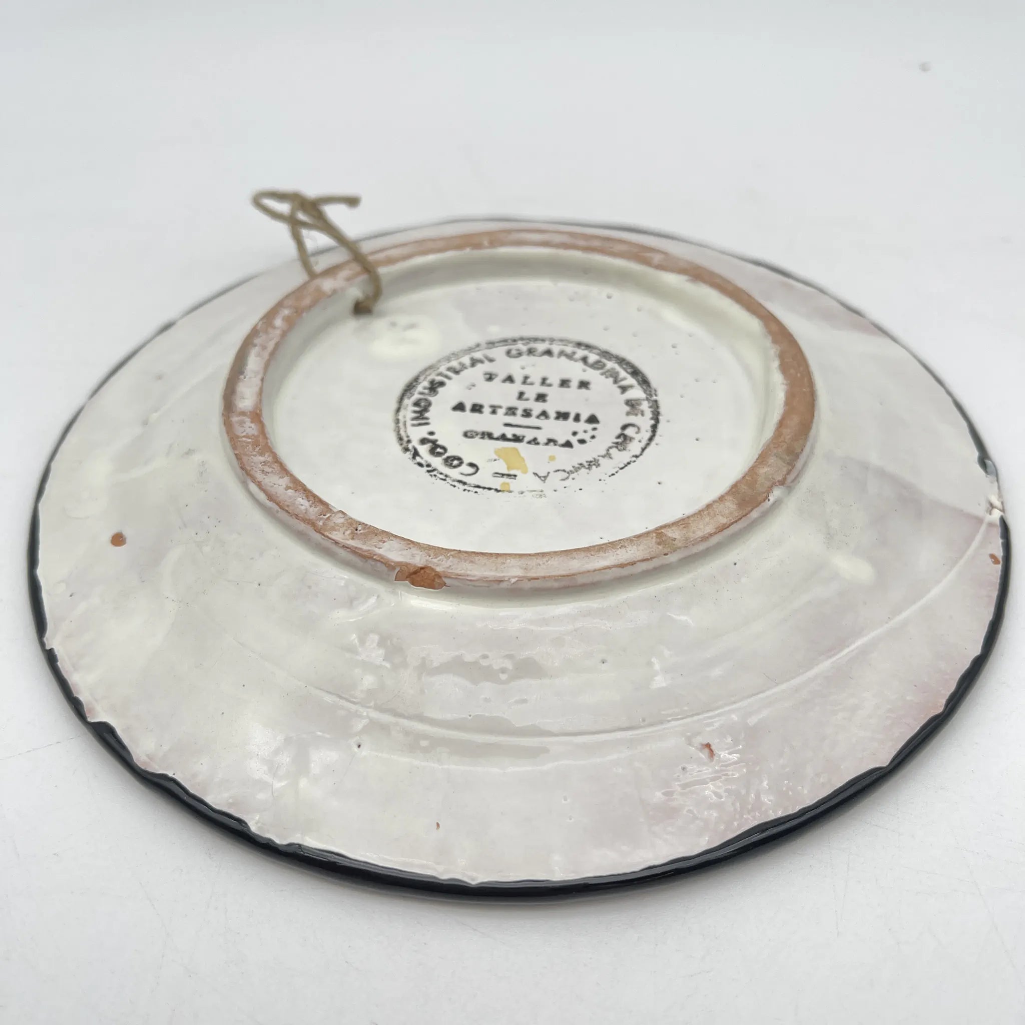 【复古】装饰盘/格拉纳达陶器/估计1960-80s /陶器/西班牙/手绘