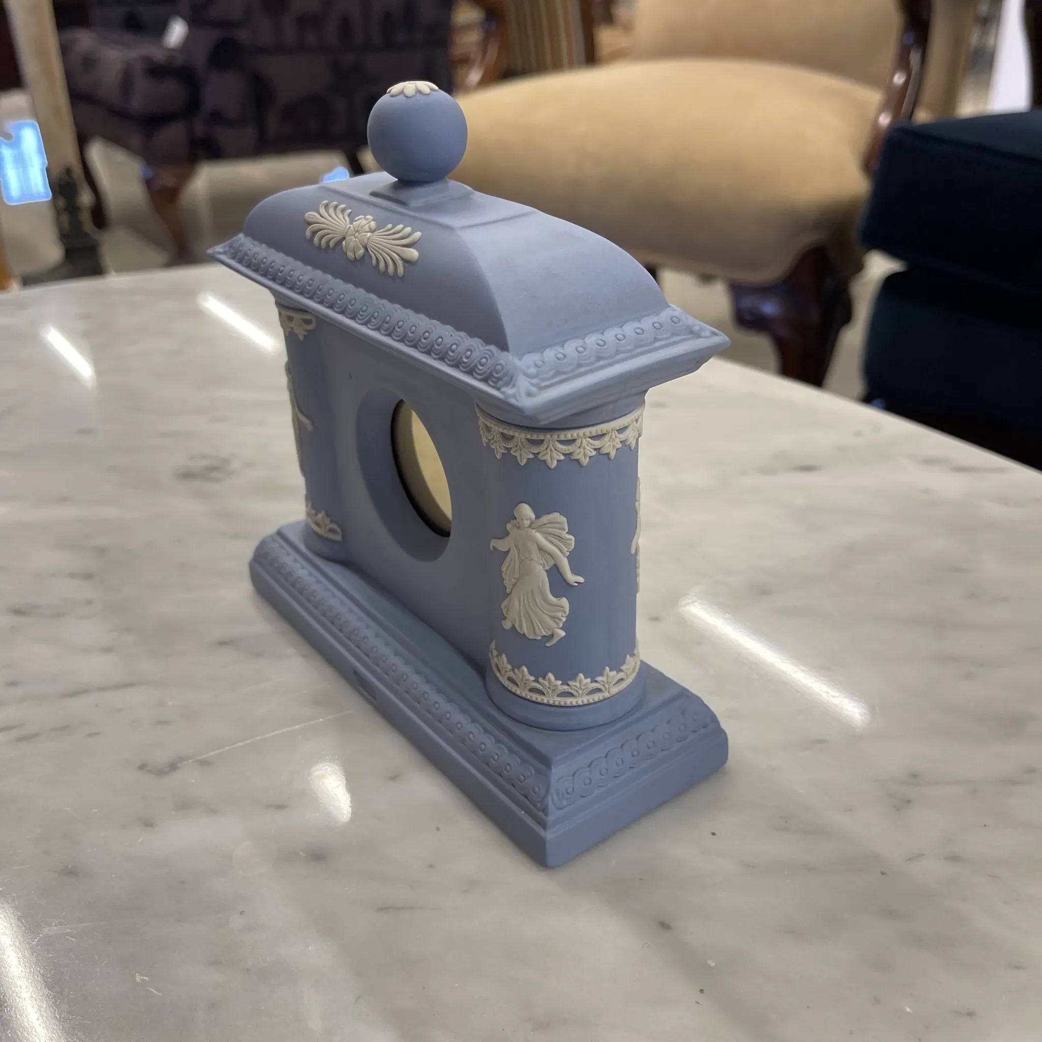 【アンティーク】 置き時計 / WEDGEWOOD(ウェッジウッド) / ジャスパーウェア / ストーンウェア / イギリス