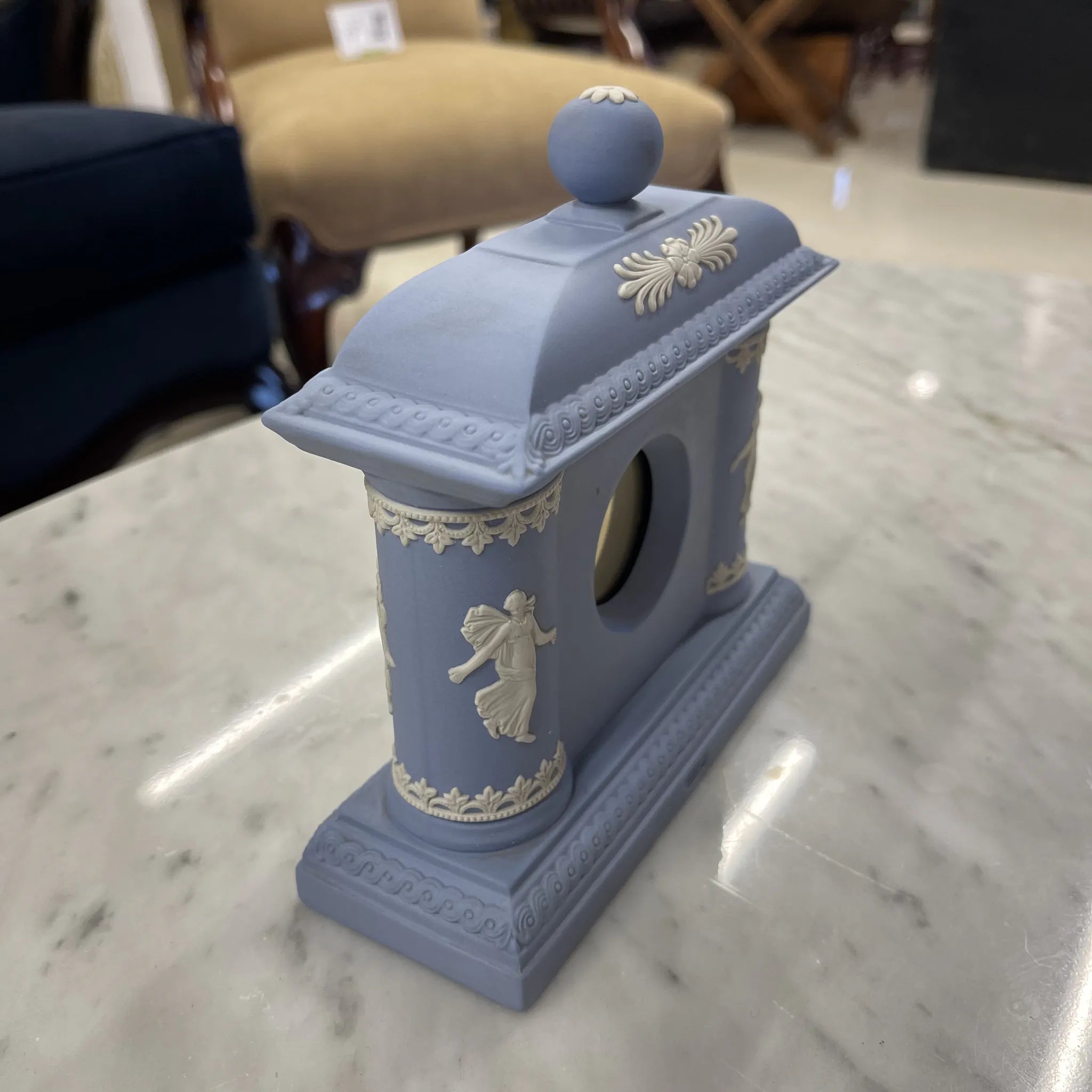 【アンティーク】 置き時計 / WEDGEWOOD(ウェッジウッド) / ジャスパーウェア / ストーンウェア / イギリス