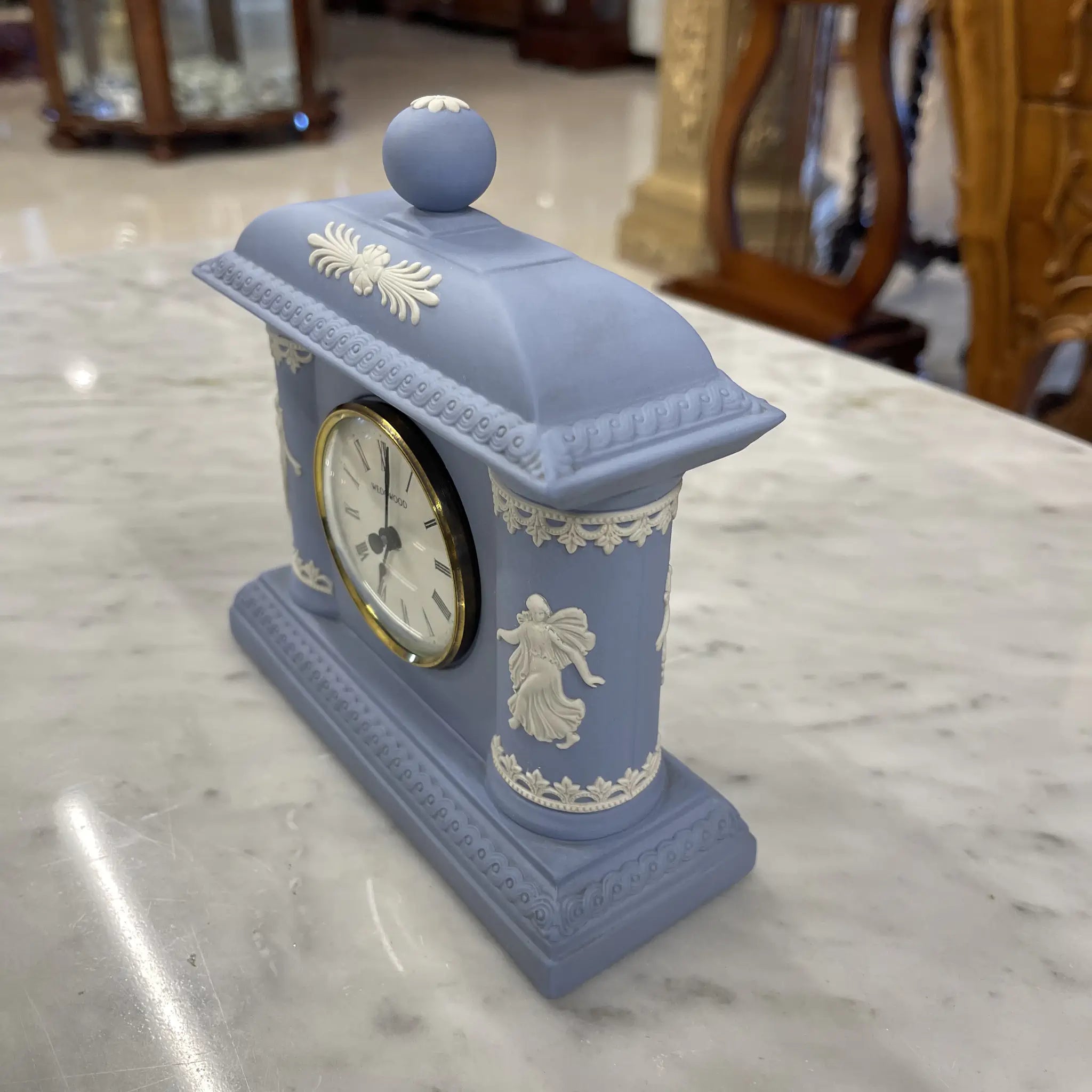 【アンティーク】 置き時計 / WEDGEWOOD(ウェッジウッド) / ジャスパーウェア / ストーンウェア / イギリス