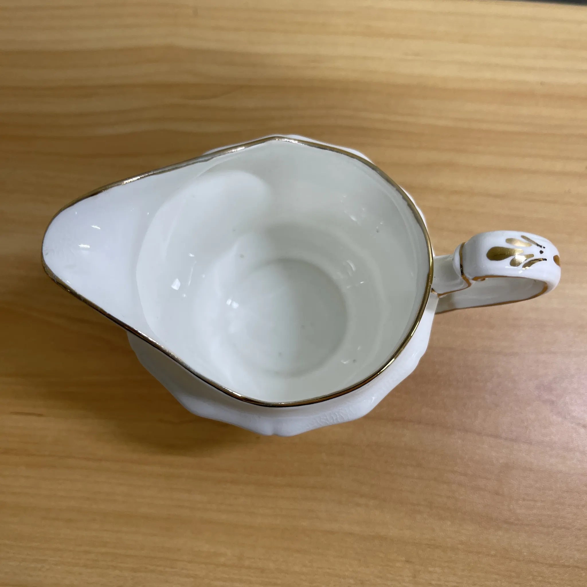 [Antique] Creamer / E. Hughes / Paladin China / Estimated mid-20C / Porcelain / England / Rose