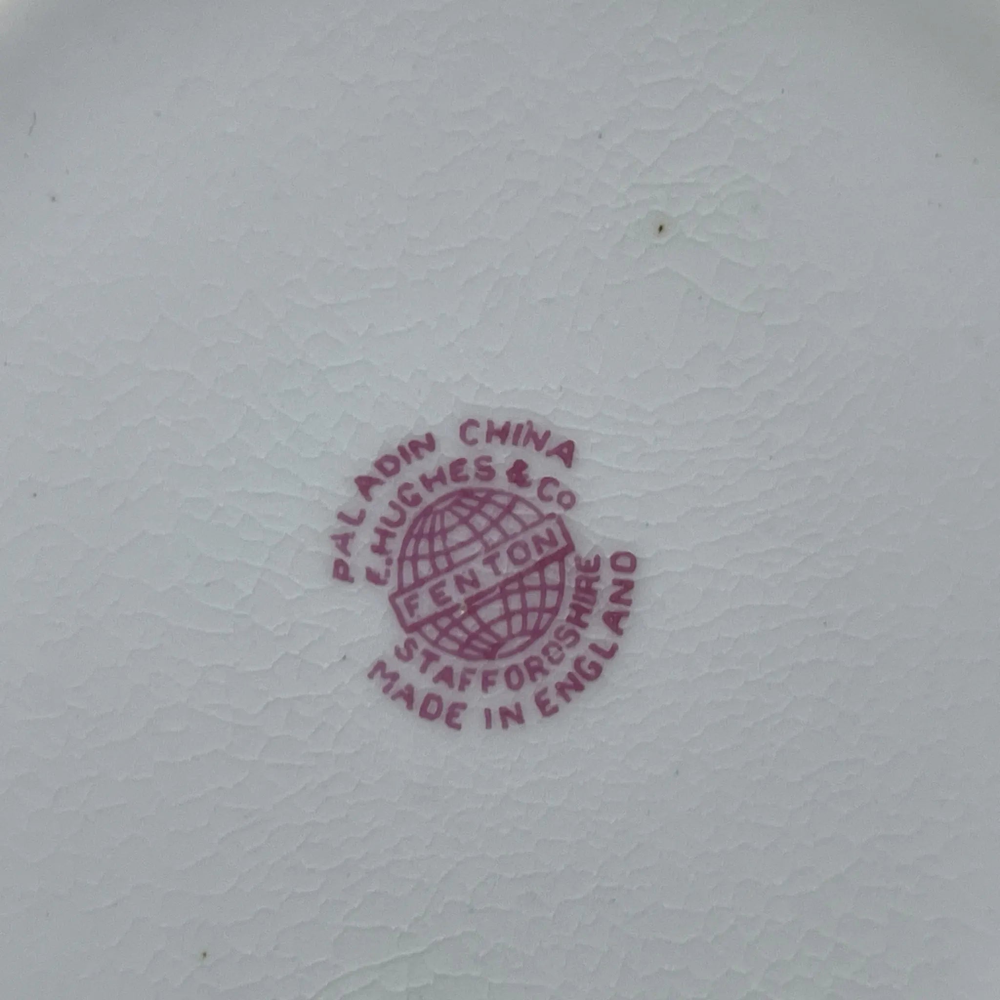 [Antique] Cereal bowl (medium bowl) / E. Hughes / Paladin China / Estimated mid-20C / Porcelain / England / Rose