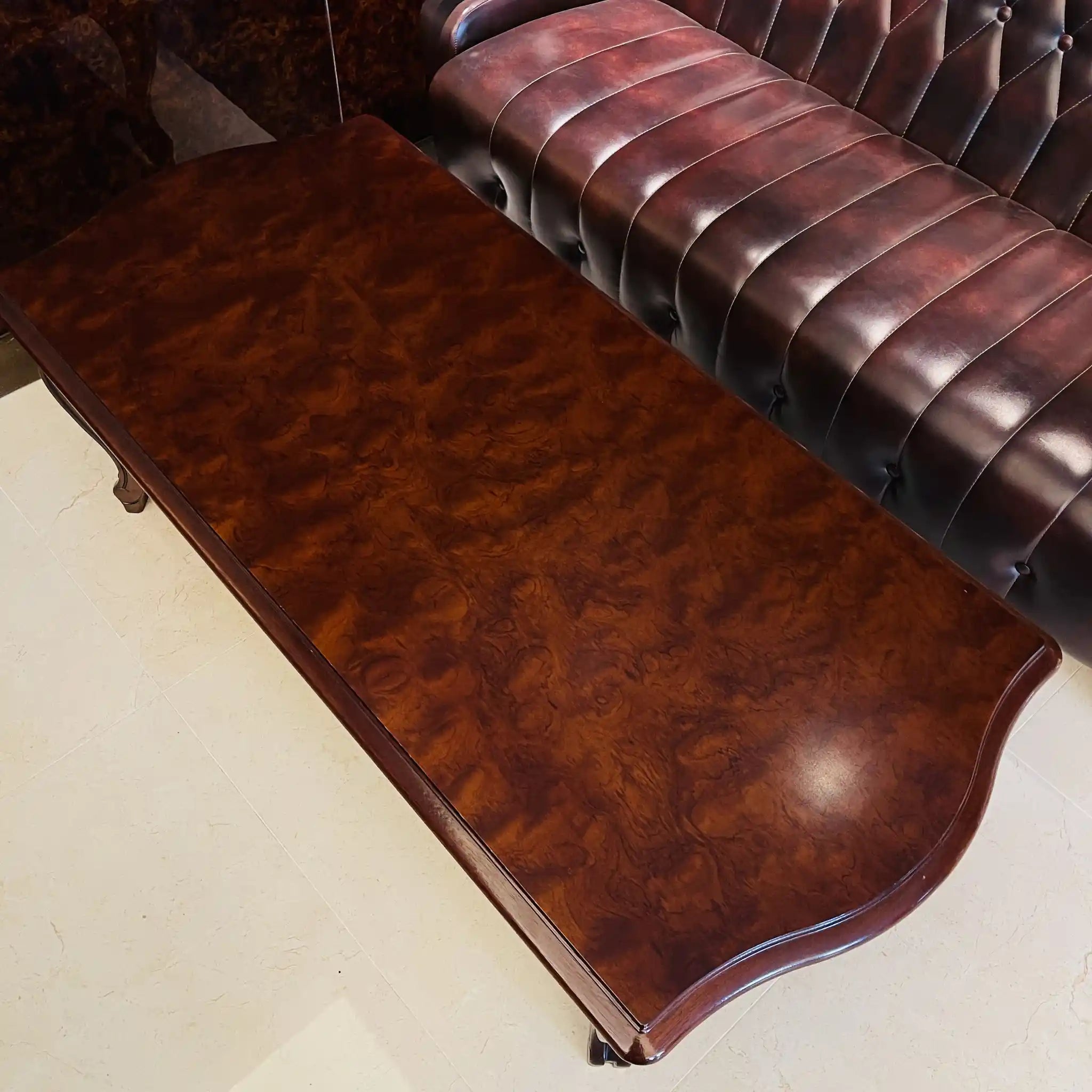 ビンテージ調ソファセット / カリモク / 本革 / 2Pソファ,1Pソファ,ローテーブル