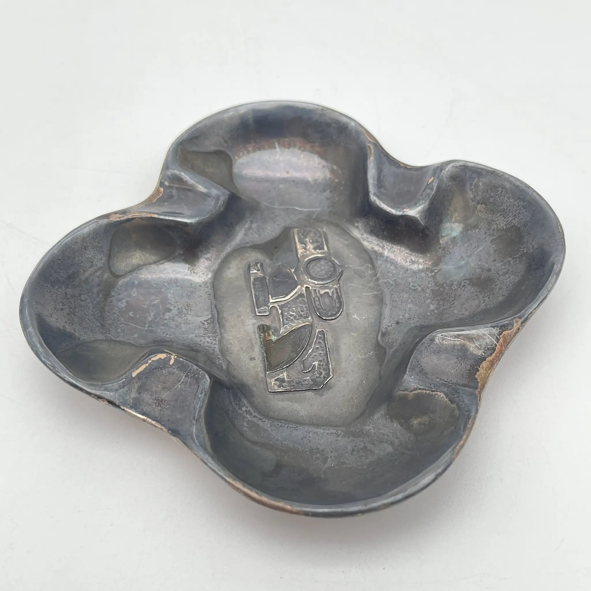 [Vintage] Ashtray / Del Pilar / Estimated 1950-70s / Sterling Silver / Peru
