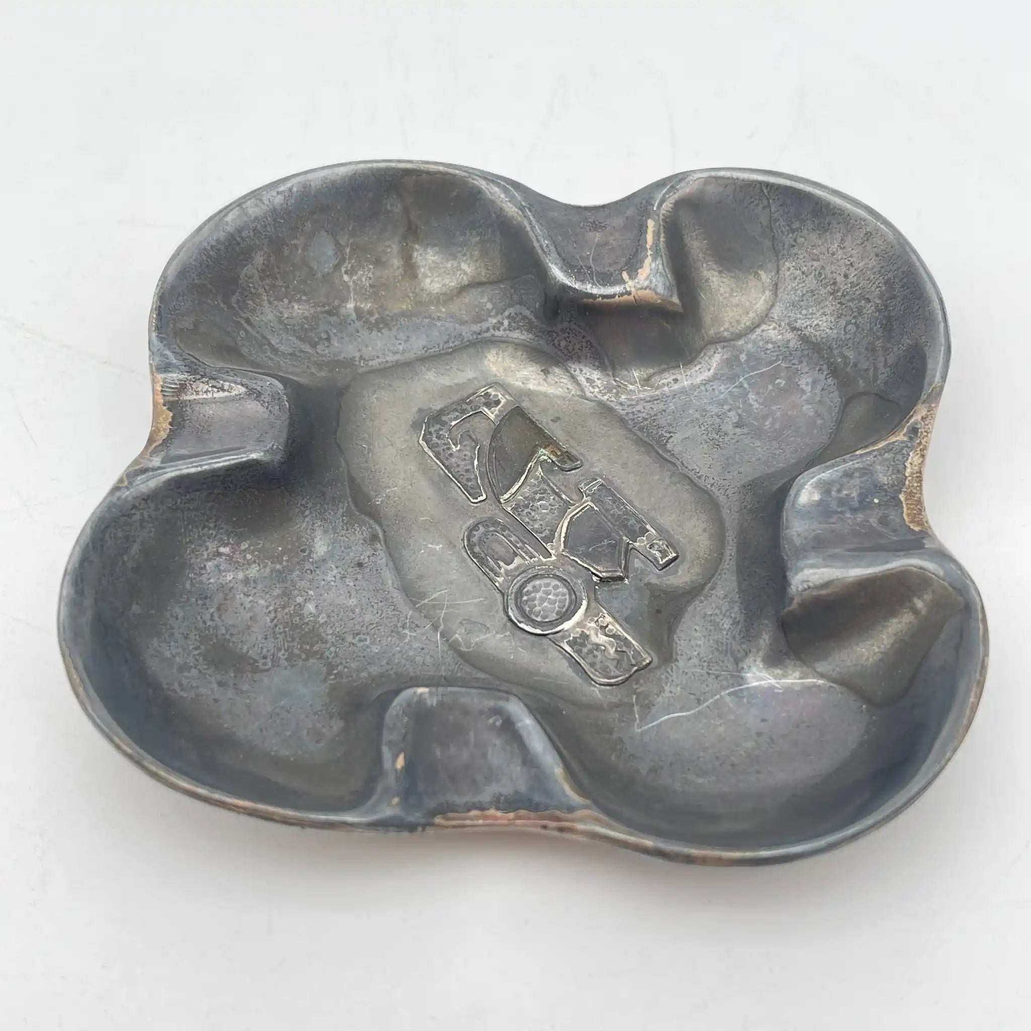 [Vintage] Ashtray / Del Pilar / Estimated 1950-70s / Sterling Silver / Peru